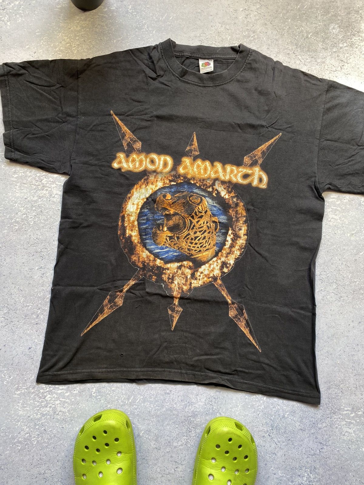 Band Tees Vintage Amon Amarth Black Rock Tees Size US L / EU 52-54 / 3 - 5 Thumbnail