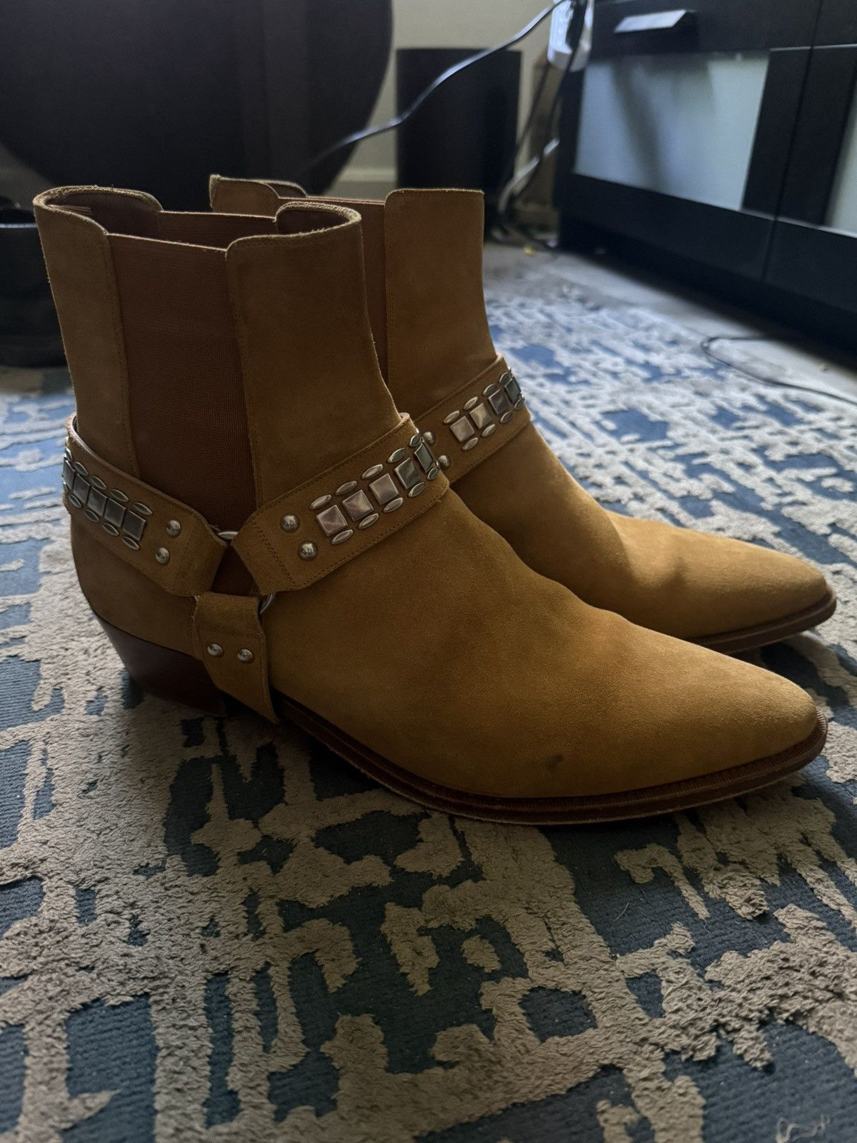 Celine Celine Studded Camargue Harness Boots Size US 11 / EU 44 - 1 Thumbnail