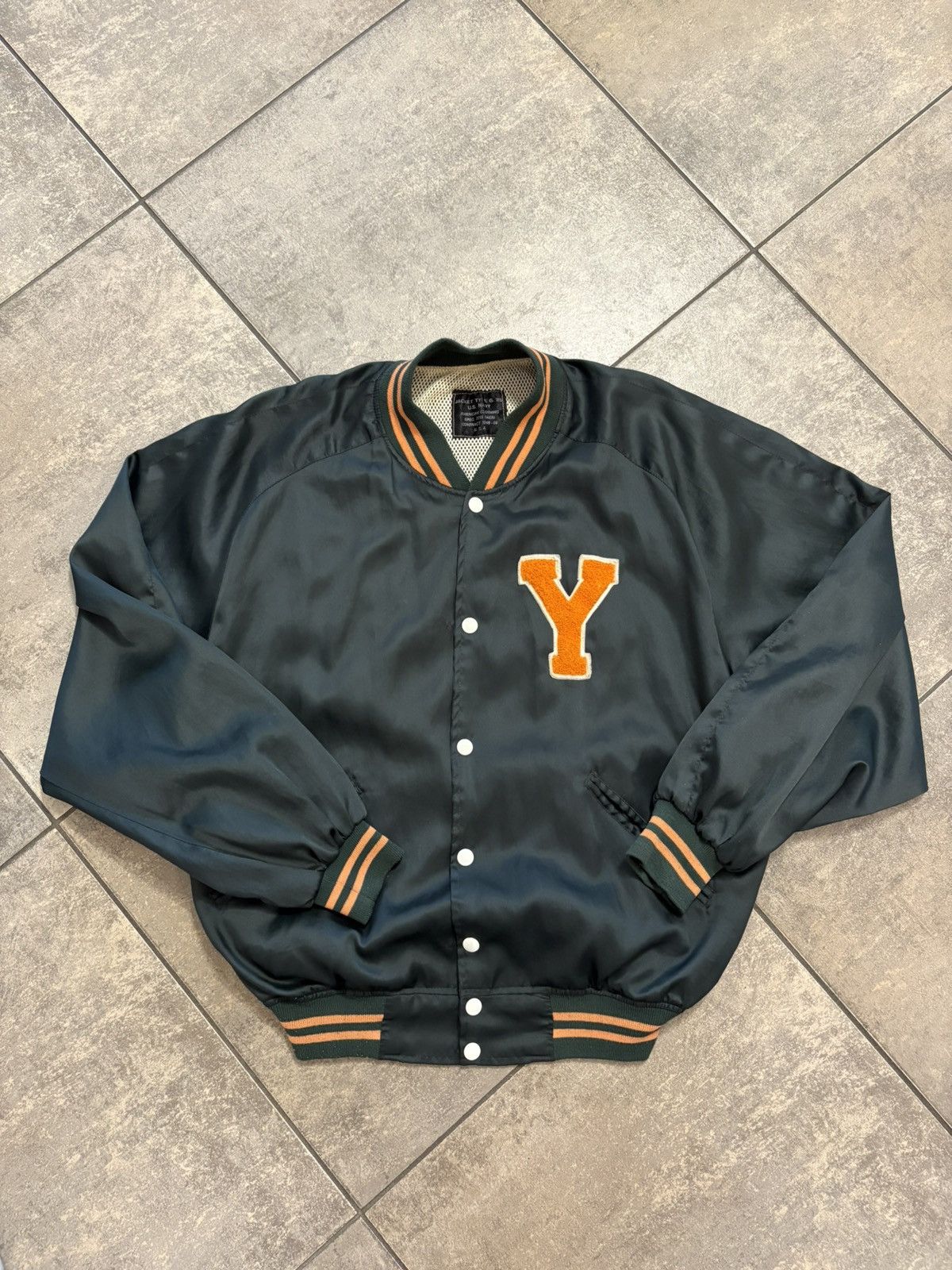 Swingster Vintage 1980s Swingster “Notre Dame” Satin Varsity Jacket Size US M / EU 48-50 / 2 - 2 Thumbnail