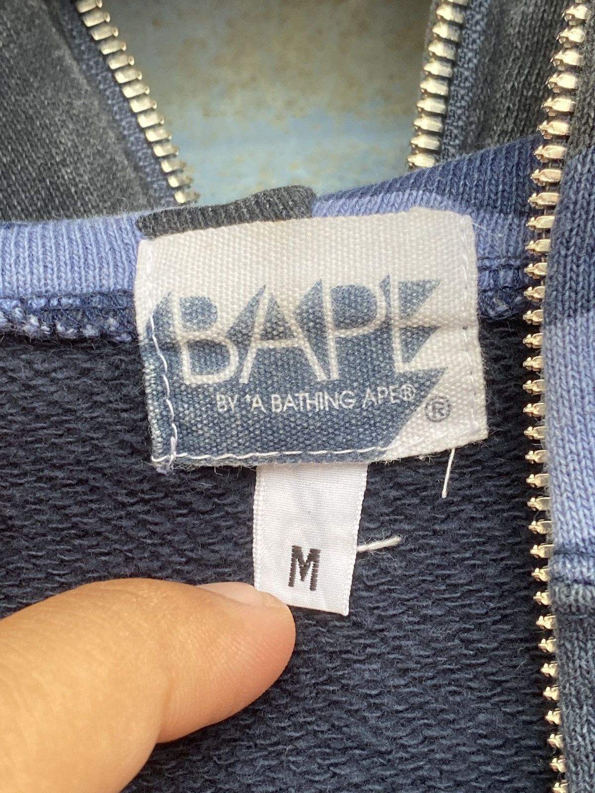 Bape OG Bape Shark WGM Full Zip Navy Hoodie Size US M / EU 48-50 / 2 - 10 Thumbnail