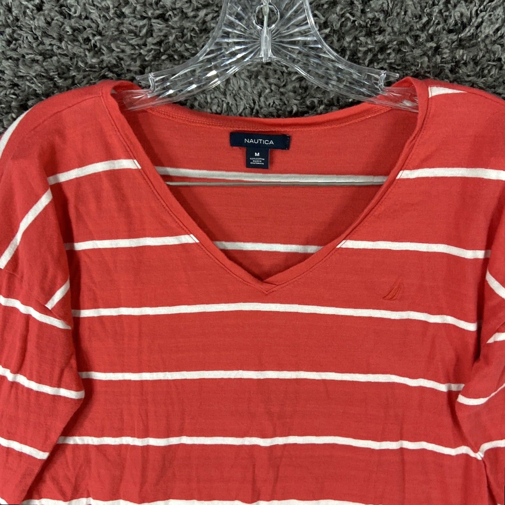 Nautica Nautica Blouse Women M 3/4 Sleeve Pink White Striped Mens? No gender. We'll do: Nautica Blouse Women M 3/4 Sleeve Pink White Striped Size M / US 6-8 / IT 42-44 - 6 Thumbnail