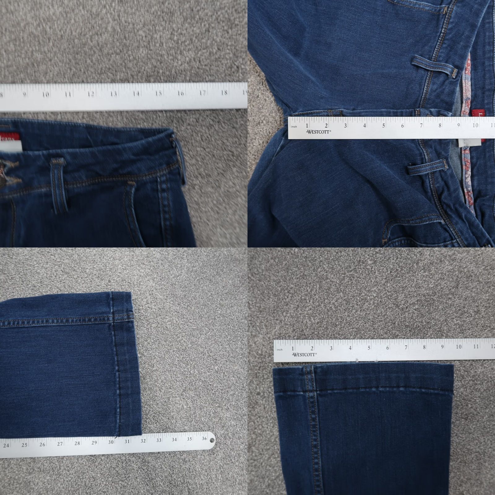 Levi's Levi's 545 Bootcut Jeans Women's 10 Blue Denim Mid Rise Stretch Regular Inseam 32" 5-Pocket Dark Wash Size 32" / US 10 / IT 46 - 8 Thumbnail