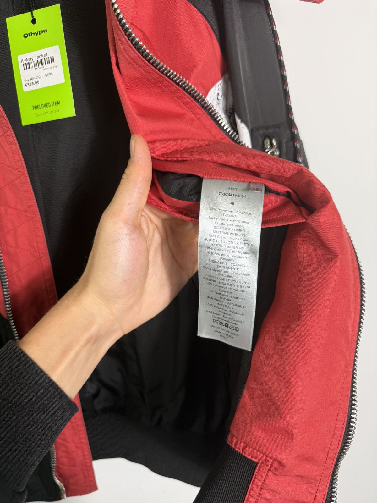 Dior Dior Technical Color-Block Bomber Jacket Red Black White Size US S / EU 44-46 / 1 - 9 Thumbnail