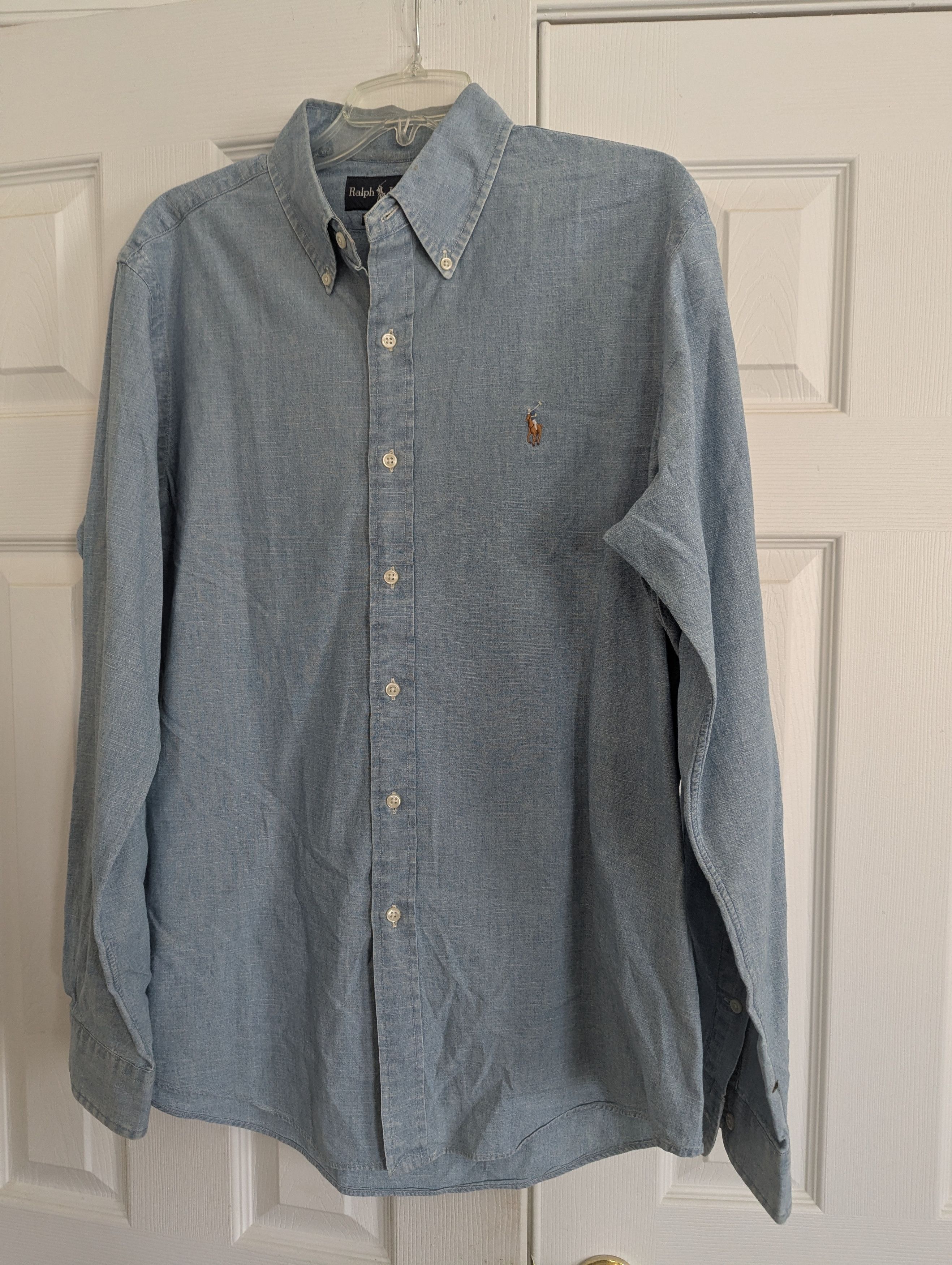 Polo Ralph Lauren Vintage Denims style fabric shirt Size US L / EU 52-54 / 3 - 1 Thumbnail