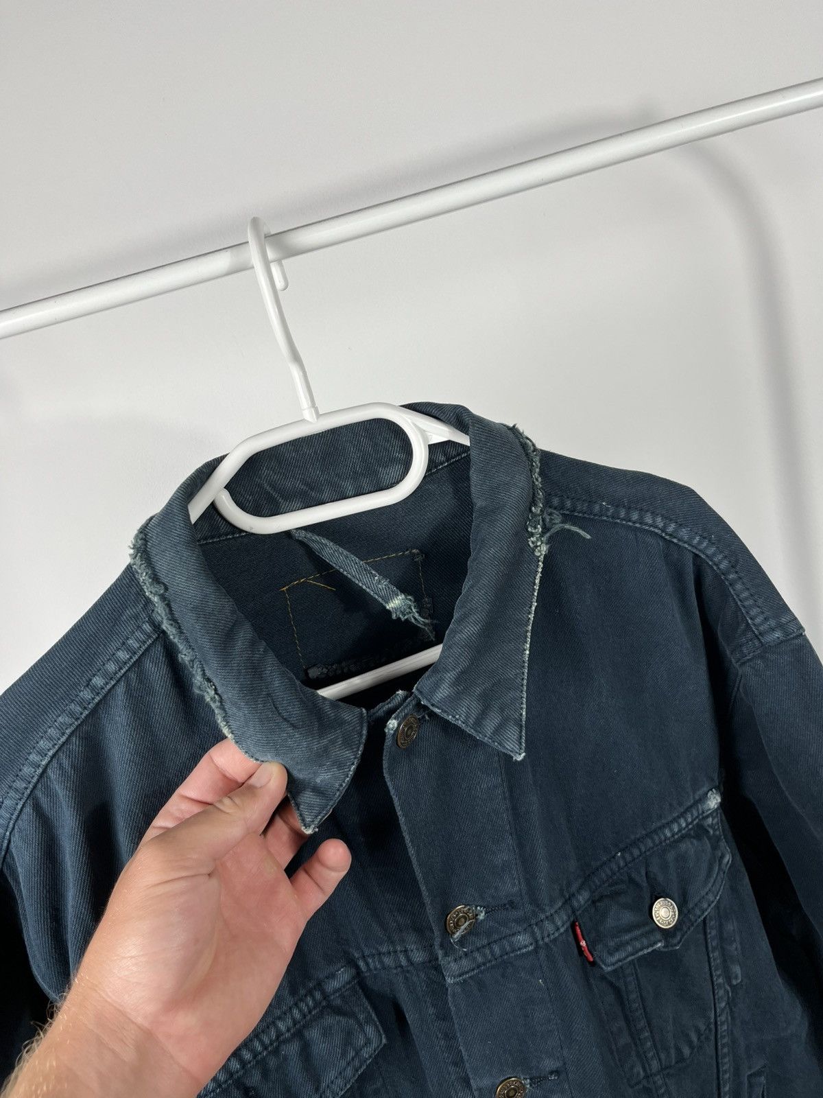 Levi's Vintage Levi’s Faded Green Denim Jacket Distressed Worn Look Size US L / EU 52-54 / 3 - 14 Thumbnail