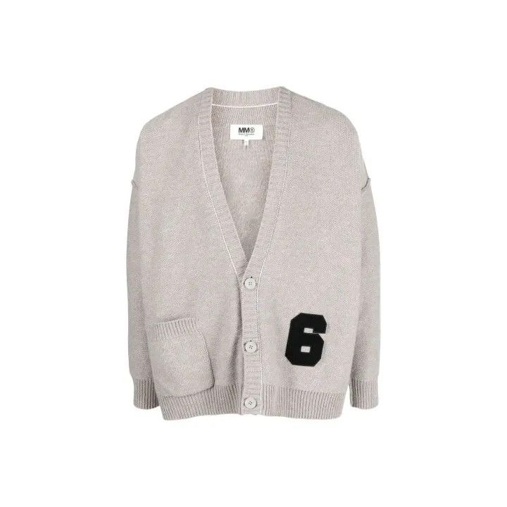 Maison Margiela MM6 Maison Margiela Grey Knit Cardigan 0079 Size US XS / EU 42 / 0 - 1 Thumbnail