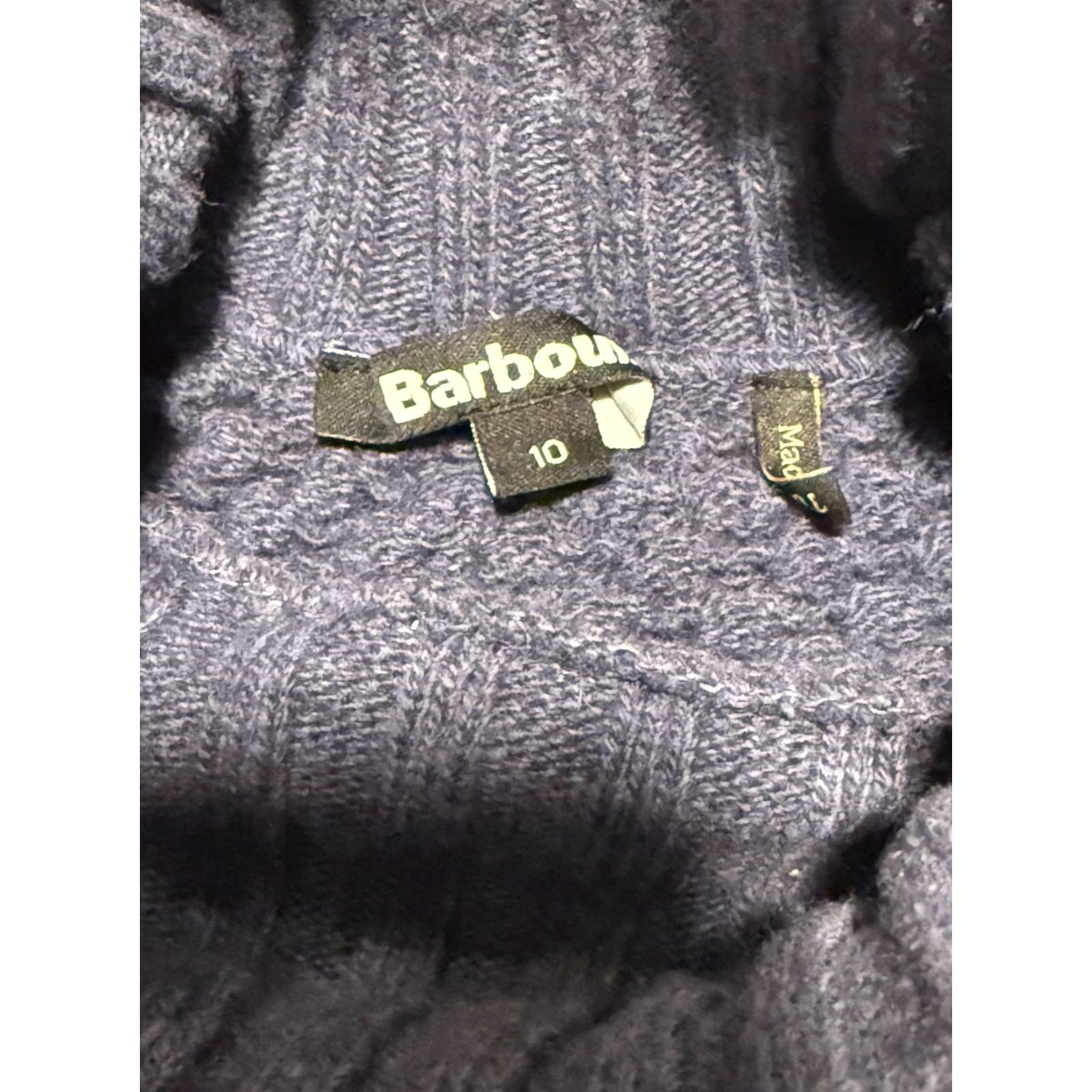 Barbour Barbour Knit Dress 100% Wool Size 10 Blue Midi Women Turkey Sweater Dress Casual Regular Size L / US 10 / IT 46 - 5 Thumbnail