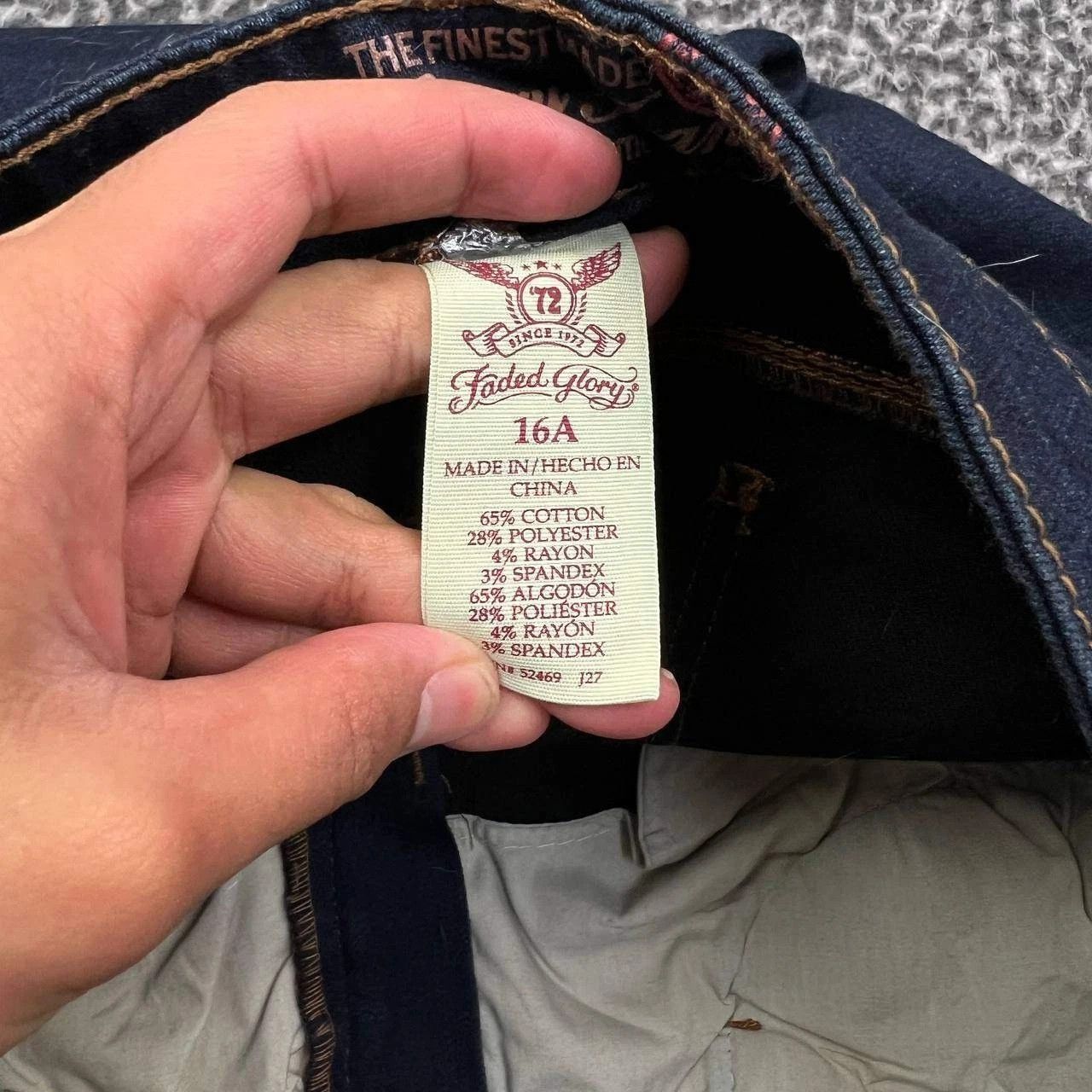 Faded Glory Faded Glory Jeans Women 16A Skinny Denim Pants Pockets 36x28 Size 36" / US 14 / IT 50 - 8 Thumbnail