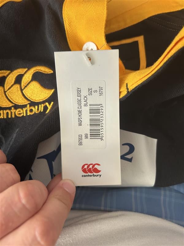 Canterbury of New Zealand NEW - Rugby LONDON WASPS 2009 - 2010 - Canterburyr - S Size US S / EU 44-46 / 1 - 8 Thumbnail