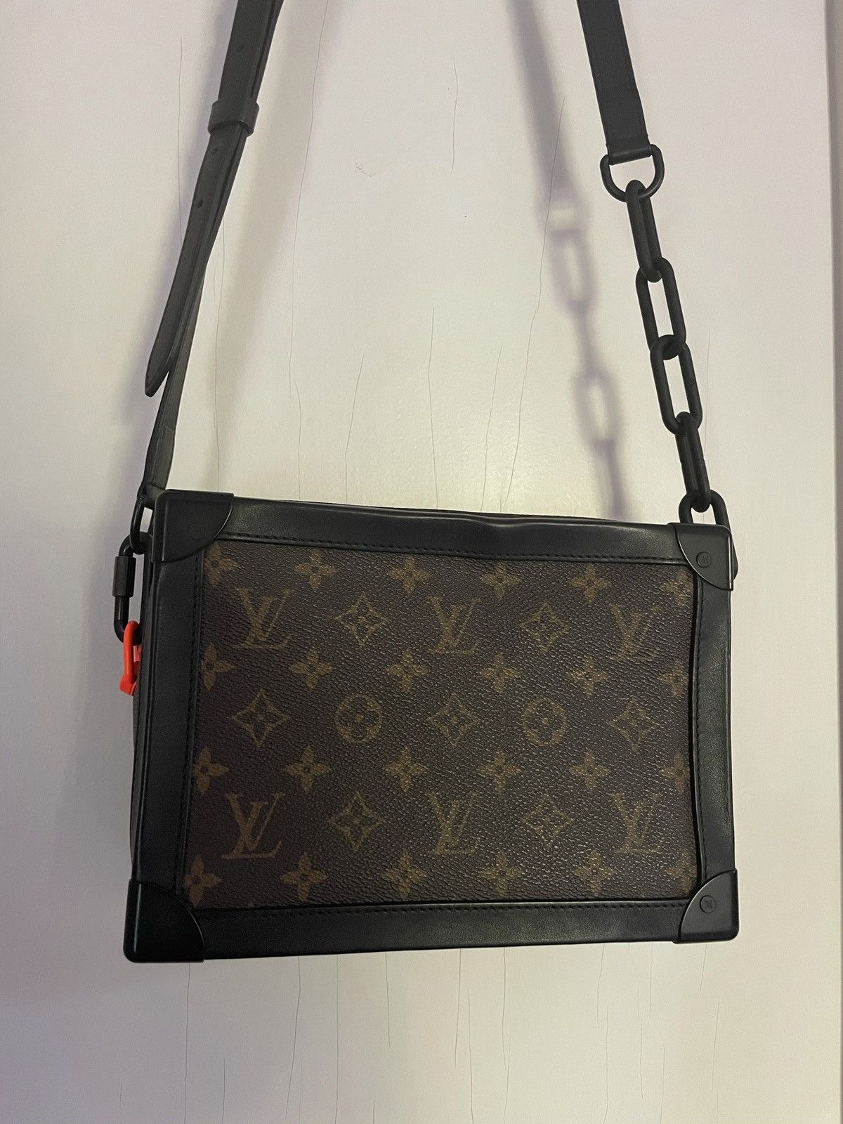 image of Louis Vuitton x Virgil Abloh Lv Virgil Abloh Soft Trunk Monogram Edit in Brown, Men's