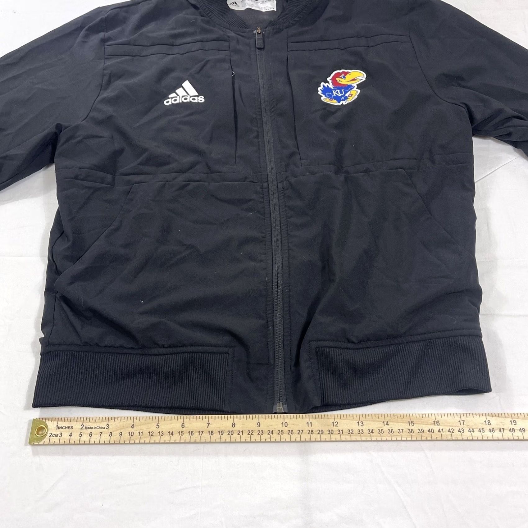 Adidas Adidas FK4034 Track Jacket Black M Men Stadium Bomber University KU Jayhawks FK4034 Size US M / EU 48-50 / 2 - 7 Thumbnail