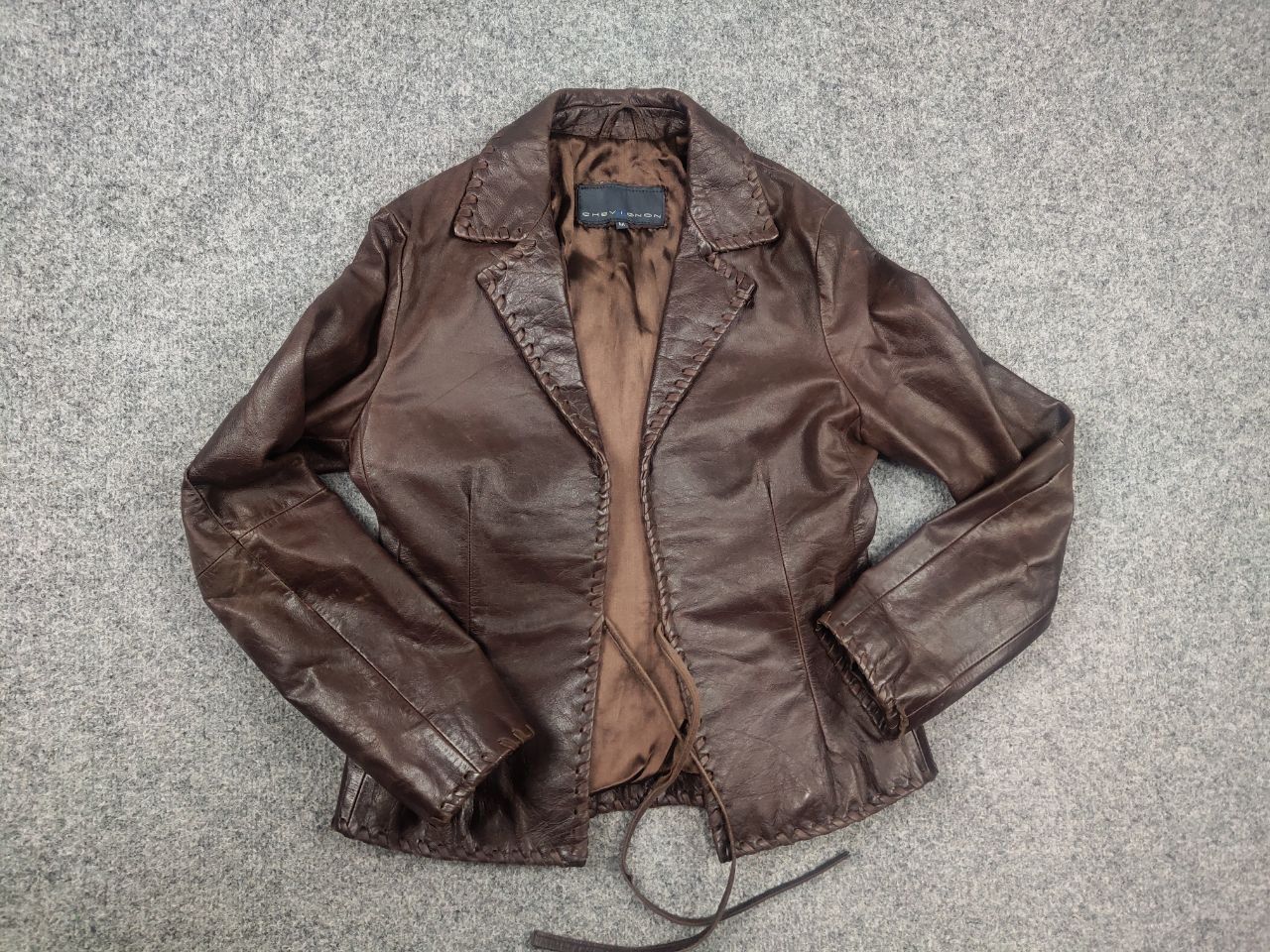 Chevignon Chevignon Vintage 90's Leather western cowboy Style Jacket Size M / US 6-8 / IT 42-44 - 9 Thumbnail