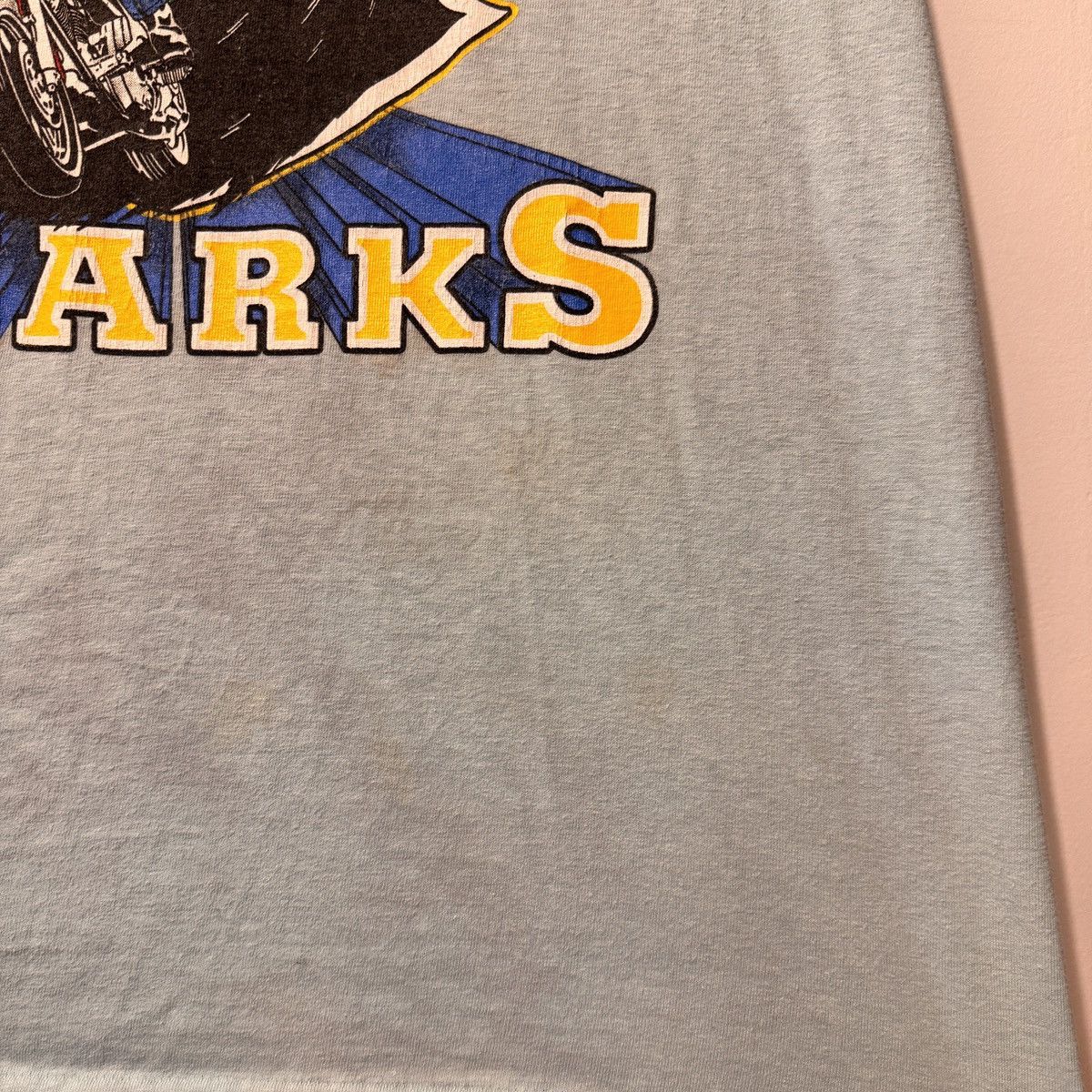 Harley Davidson Vintage 90s Harley Davidson Faded Blue Ozarks Tee Size US L / EU 52-54 / 3 - 11 Thumbnail