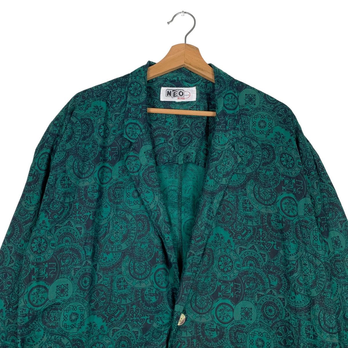 Japanese Brand NEO BLOOD TOKYO Fullprint Casual Jacket #0892-C40 Size US L / EU 52-54 / 3 - 2 Thumbnail