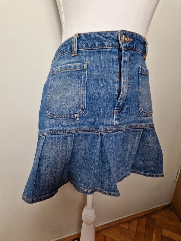 Hysteric Glamour Vintage denim mini skirt y2k 2000s archive avant garde Size 26" / US 2 / IT 38 - 4 Thumbnail