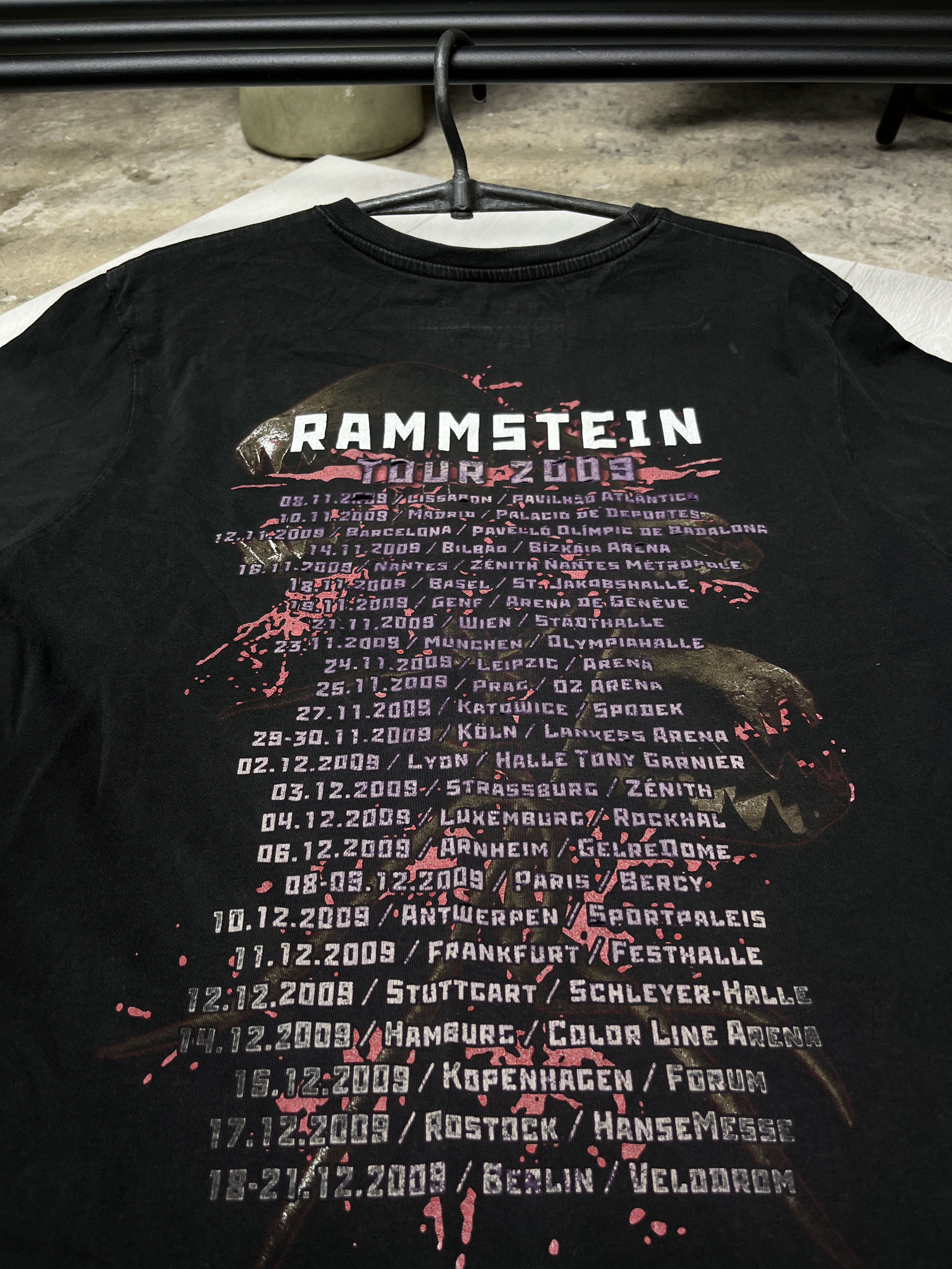Vintage 2009 RAMMSTEIN "LIEBE IST FÜR ALLE DA" TOUR TEE - № 967 Size US L / EU 52-54 / 3 - 5 Thumbnail