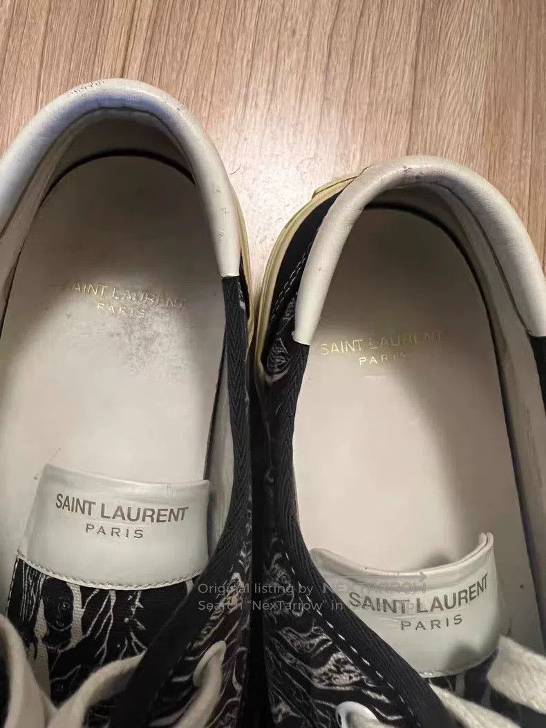 Saint Laurent Paris Saint Laurent Paris Black Printed Board Shoes i Size US 9 / EU 42 - 4 Thumbnail