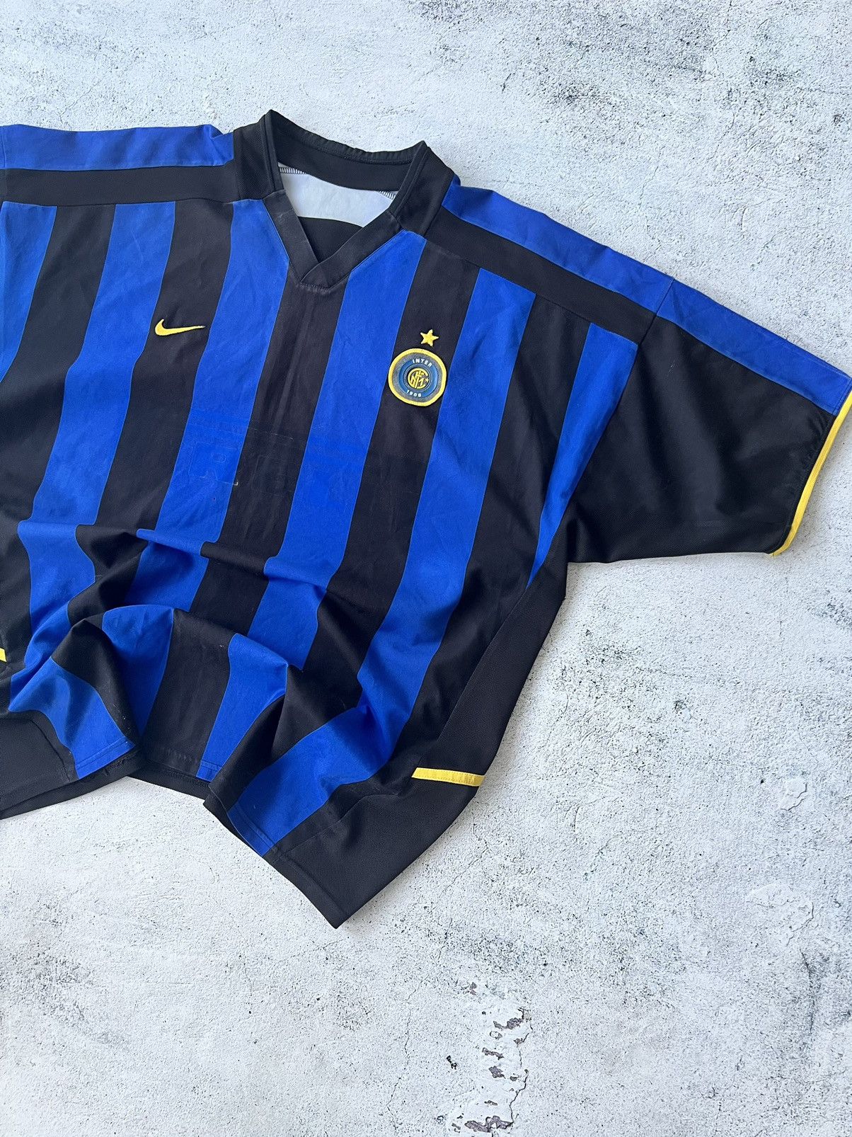 Nike × Vintage 🔵⚫️Nike Inter Milan 2002 2003 Home Jersey Size US XL / EU 56 / 4 - 3 Thumbnail