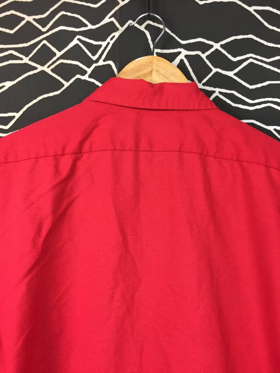 Vintage Vtg WearGuard Made in Usa Red Industrial Work Shirt Size US L / EU 52-54 / 3 - 15 Thumbnail