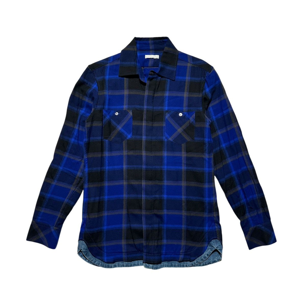 Facetasm Denim trim plaid flannel Size US M / EU 48-50 / 2 - 1 Thumbnail