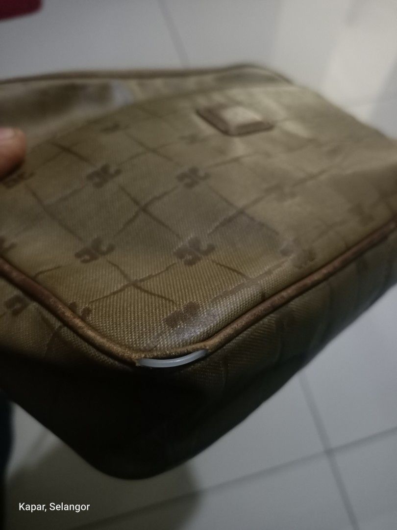 Andre Courreges × Courreges × Designer Vintage Courreges leather bag monogram Size ONE SIZE - 6 Thumbnail