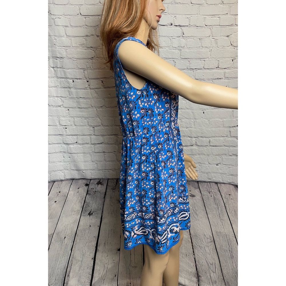 J.Crew J. Crew Silk Vintage Scarf Blue Dress Size 2 Size XS / US 0-2 / IT 36-38 - 4 Thumbnail