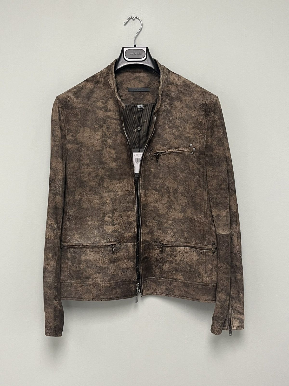 John Varvatos Sheepskin abstract jacket. EU 48 Size US M / EU 48-50 / 2 - 2 Thumbnail