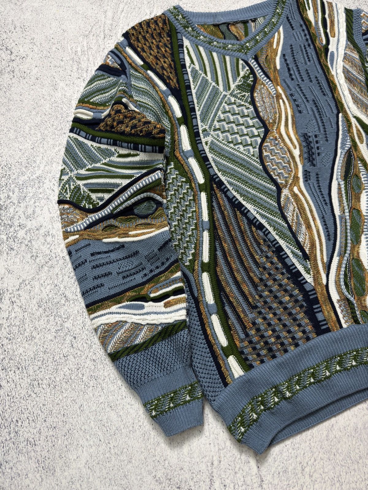 Carlo Colucci 🔥VINTAGE CARLO COLUCCI COOGI STYLE 3D KNIT SWEATER Size US L / EU 52-54 / 3 - 2 Thumbnail