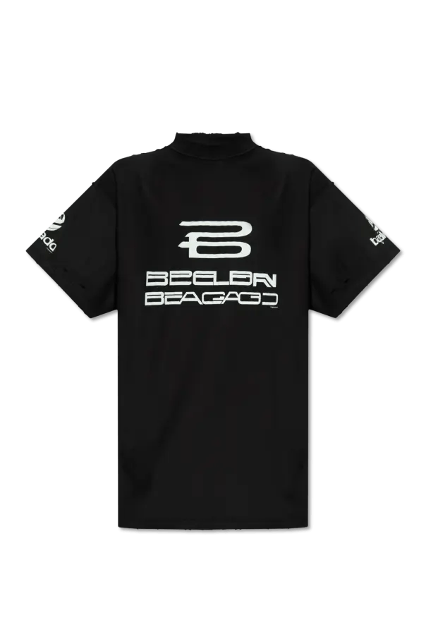 Balenciaga o1w1db10226 Al Generated Inside-Out T-Shirt Oversized Black Size US XL / EU 56 / 4 - 1 Thumbnail