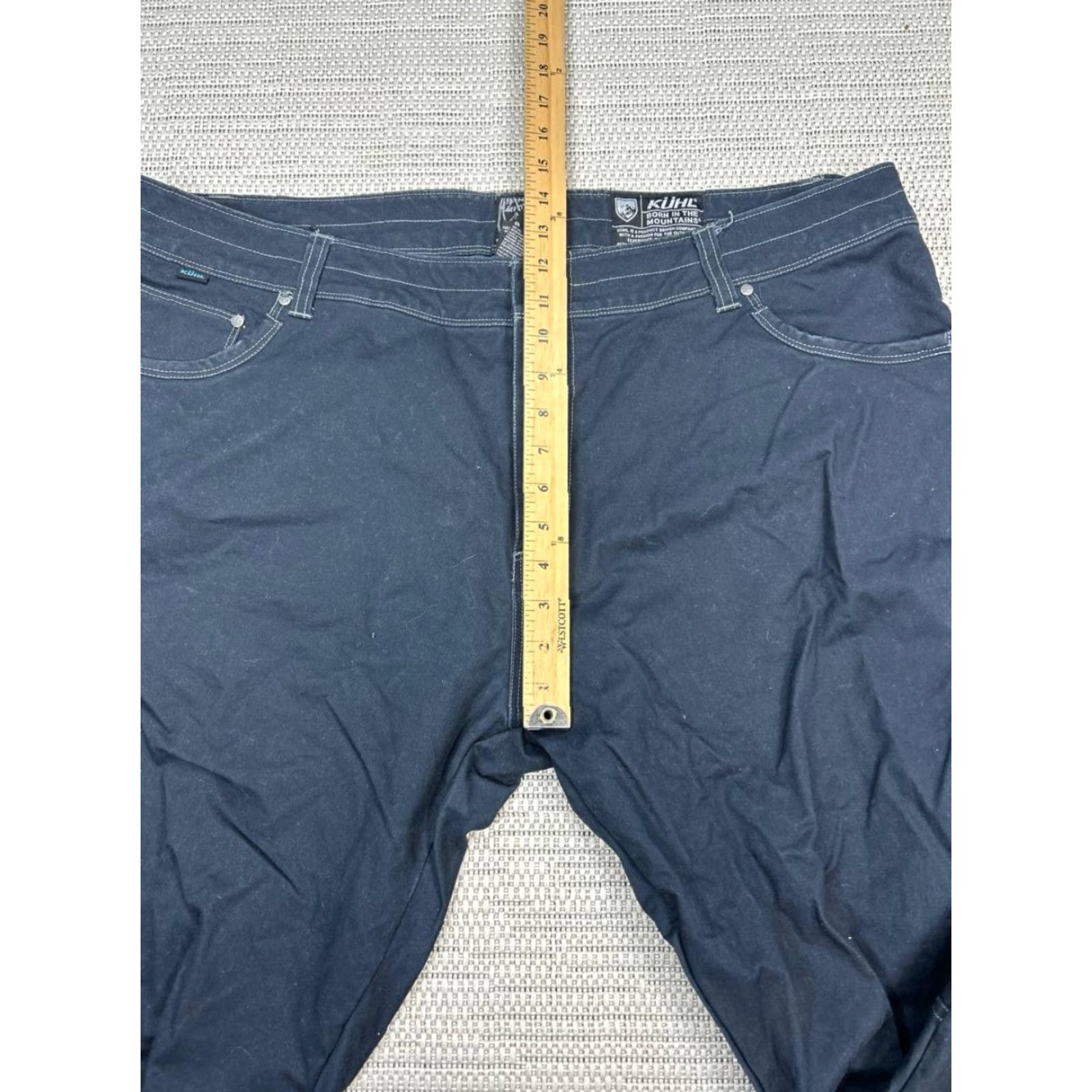 Born Kuhl Crag Series Pants Mens Blue Logo Cotton Stretch 42 Regular Straight 5-Pocket Design Vintage: No Size US 42 / EU 58 - 7 Thumbnail
