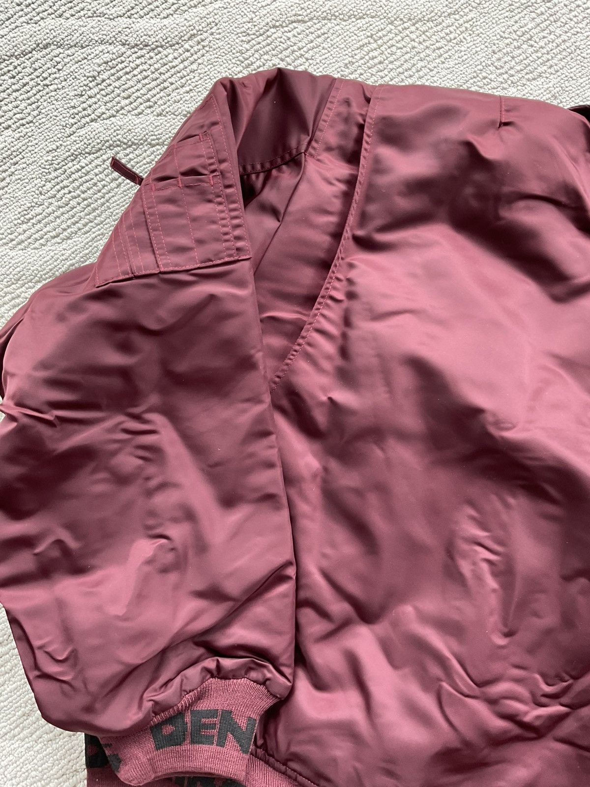 DENIM TEARS Denim Tears Bomber Jacket Maroon Size US XXL / EU 58 / 5 - 7 Thumbnail