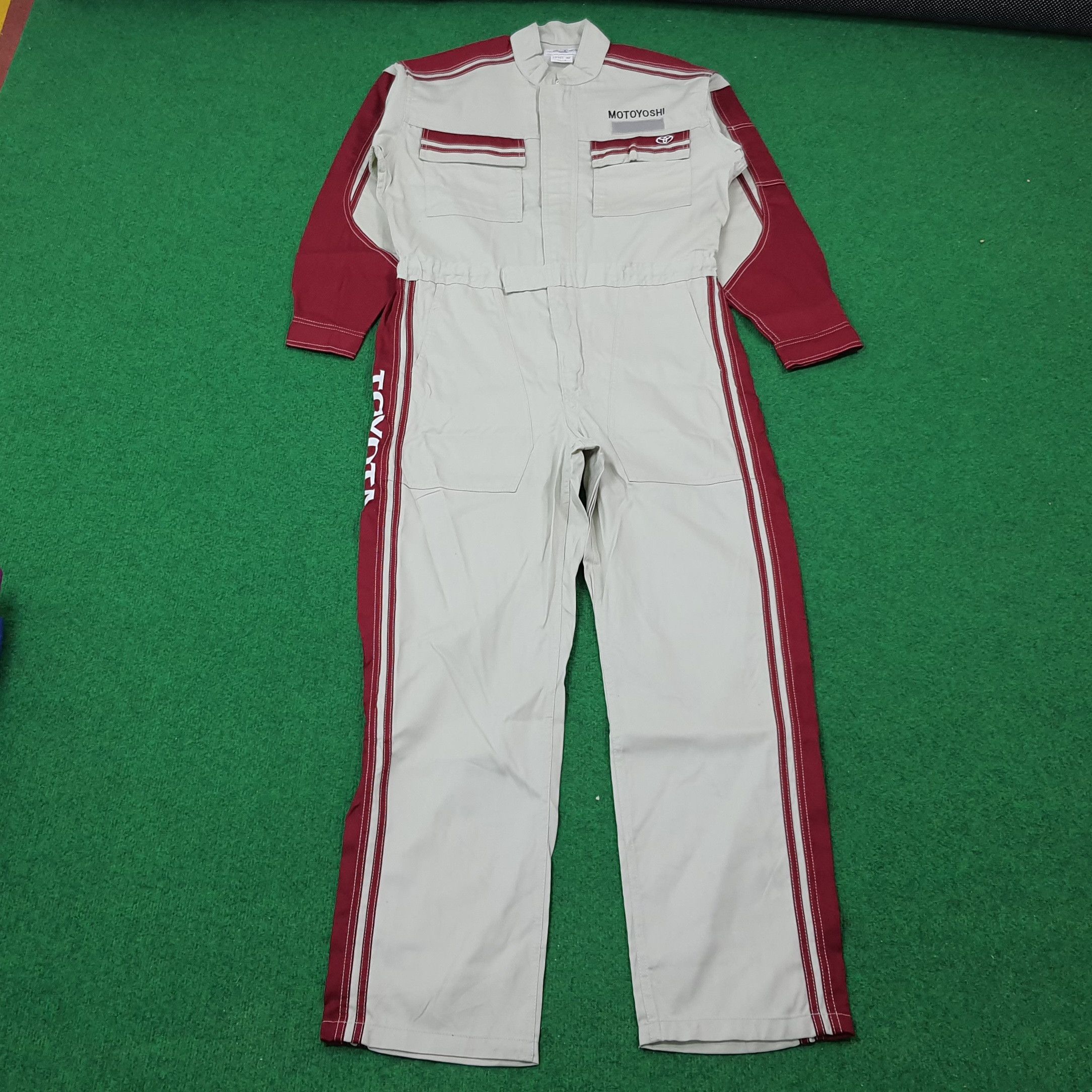 Japanese Brand Vintage Toyota Tecno Racing 90s Workwear Coverall C274N26 Size US L / EU 52-54 / 3 - 4 Thumbnail