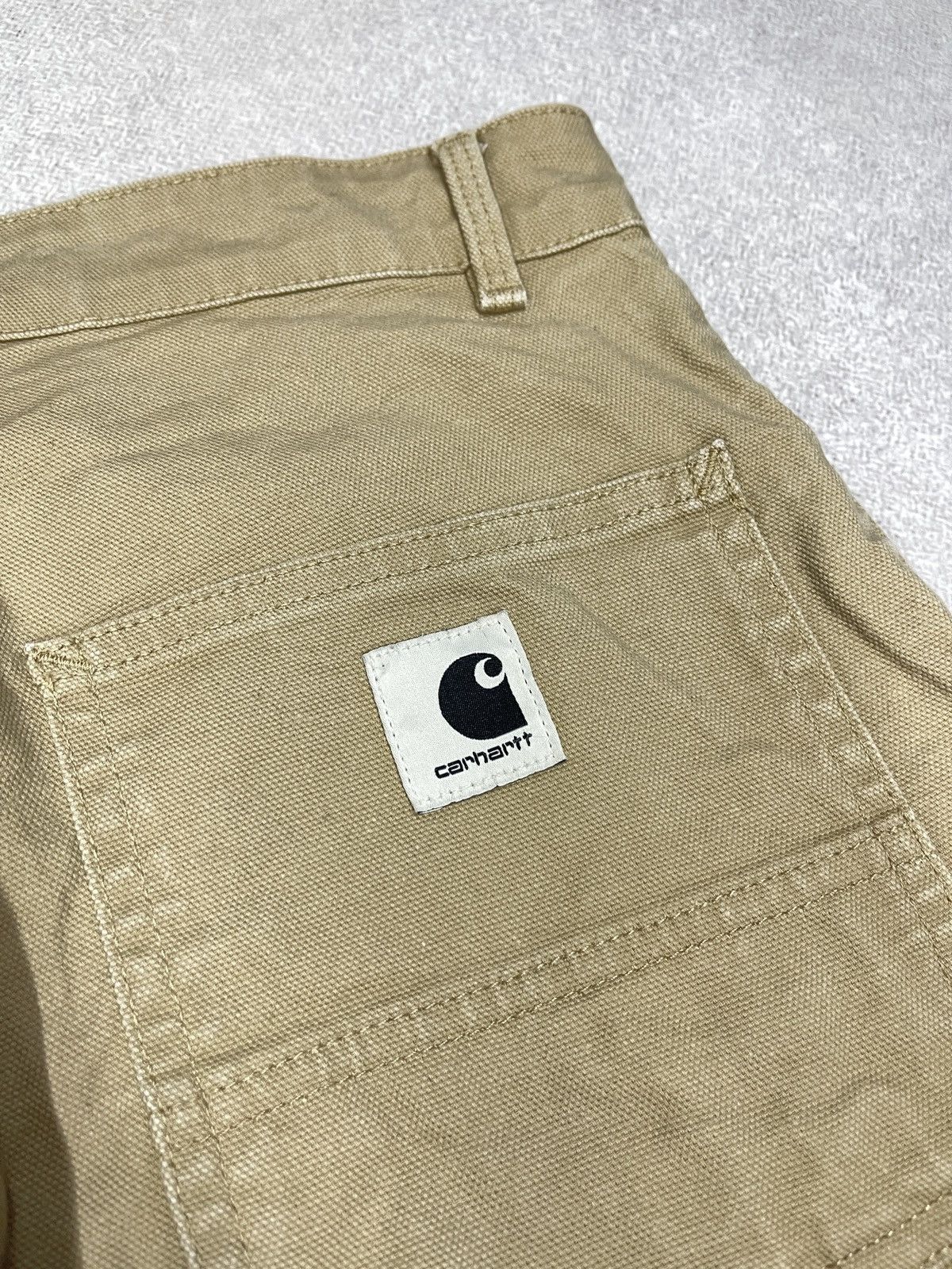Carhartt Womens Carhartt WIP Pierce Pants Beige Y2K Size 27" / US 4 / IT 40 - 7 Thumbnail