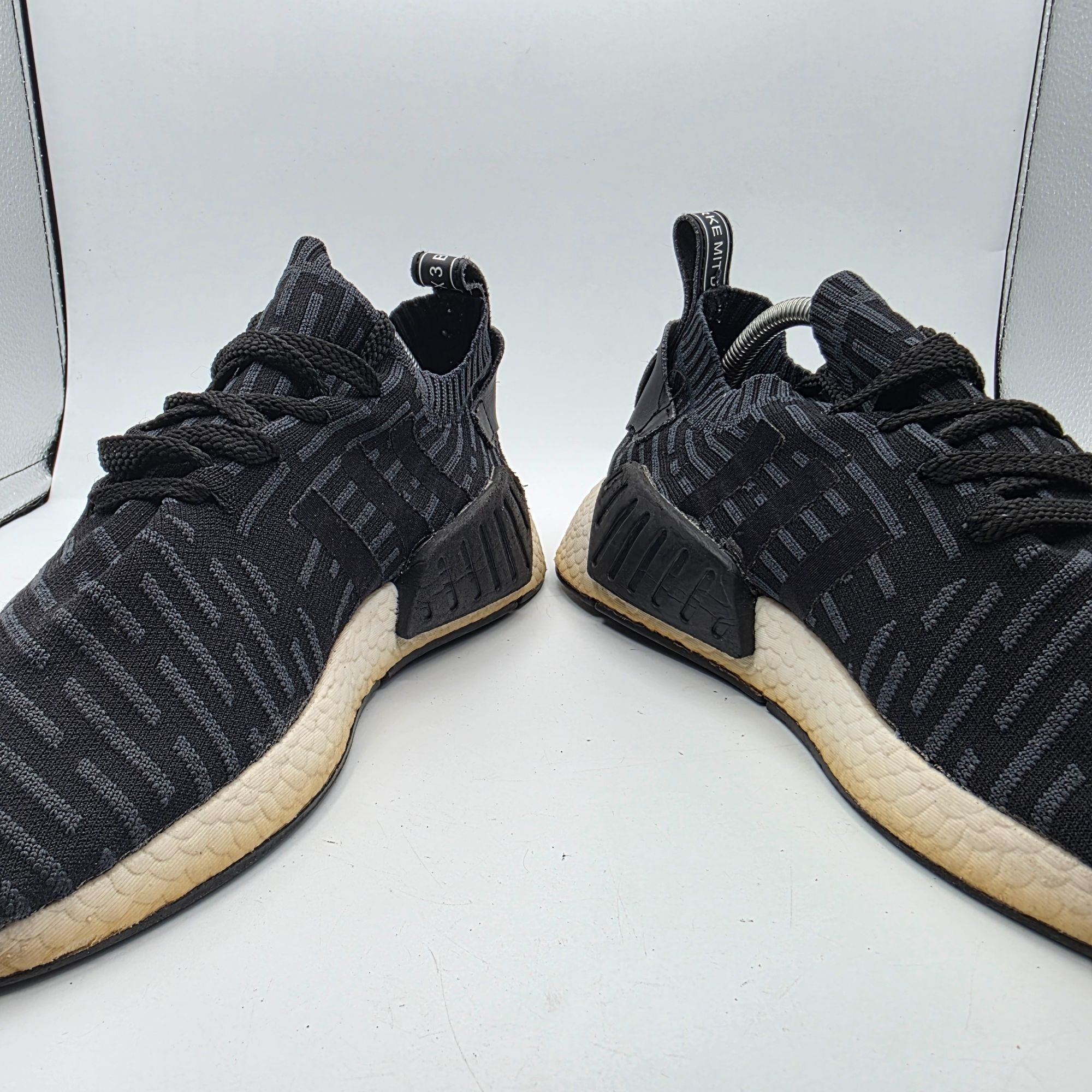 Adidas Adidas NMD_R2 PK Mens 11 Black Primeknit Running Shoes Sampl Size US 11 / EU 44 - 3 Thumbnail