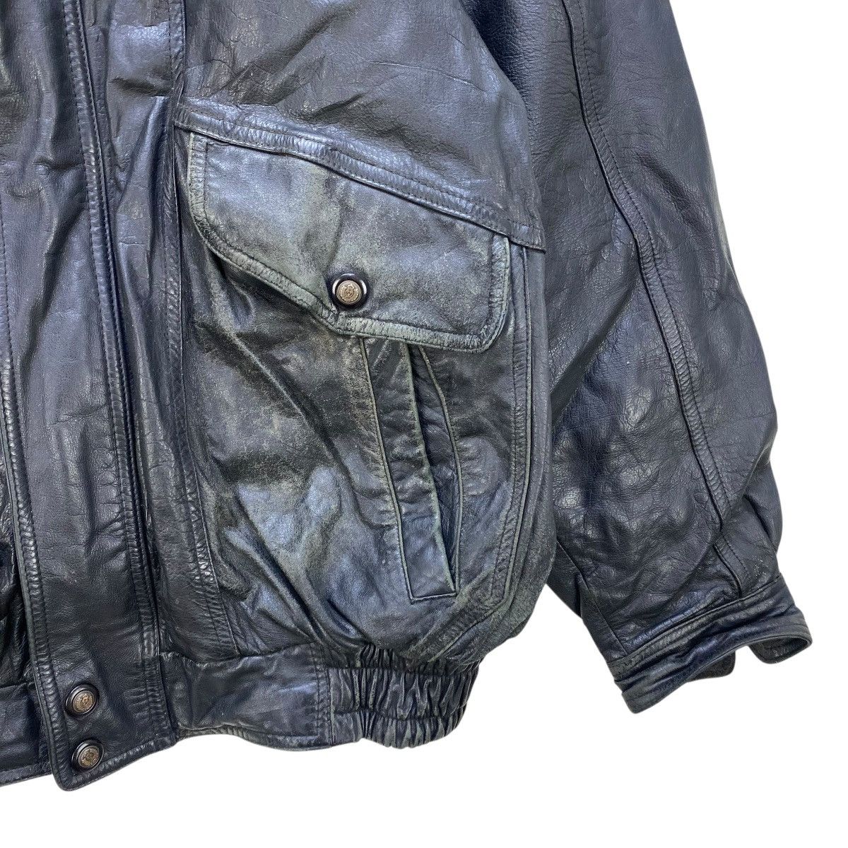 Japanese Brand 💥 Vintage Japanese Brand Cow Hide Leather Jacket Size US M / EU 48-50 / 2 - 5 Thumbnail