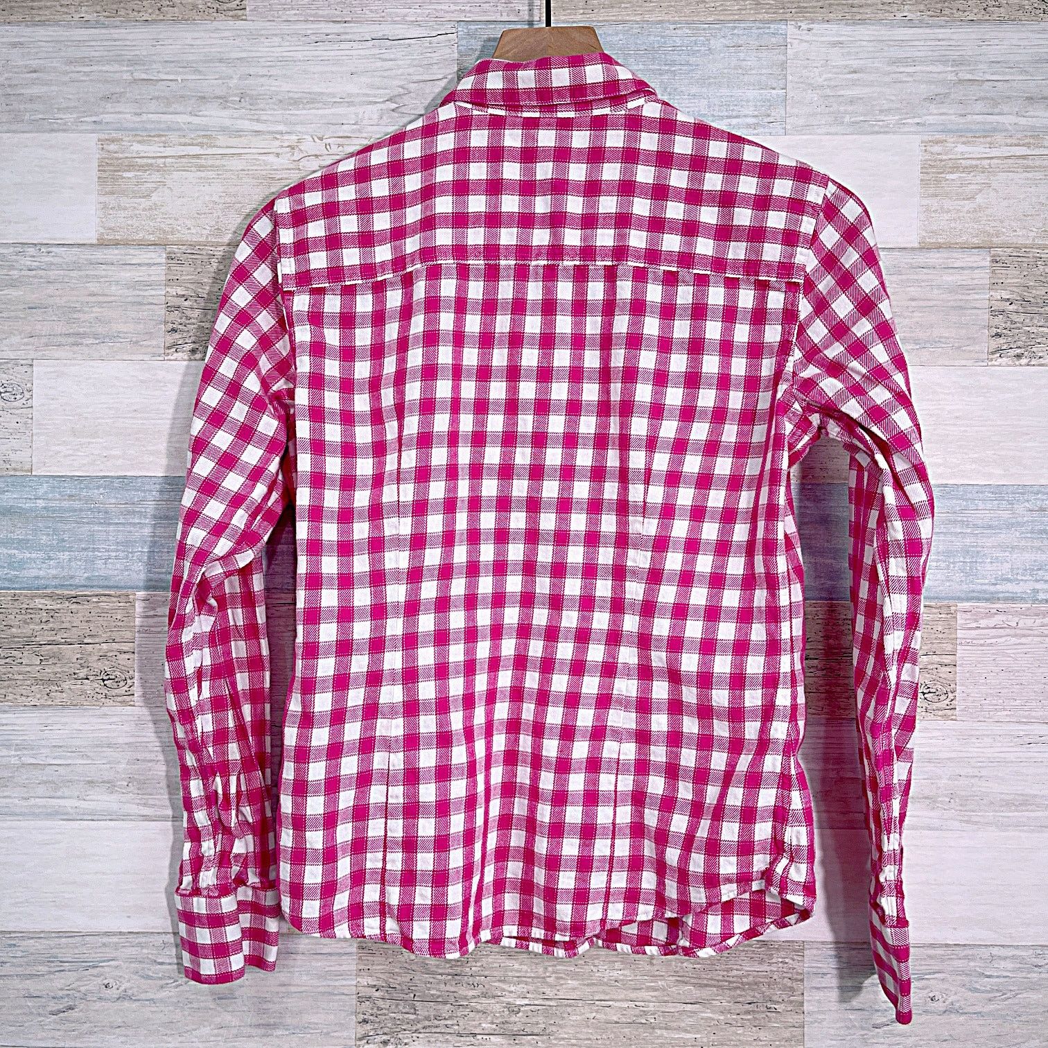 Brooks Brothers Brooks Brothers Flannel Gingham Career Shirt Pink Womens 4 Size S / US 4 / IT 40 - 3 Thumbnail