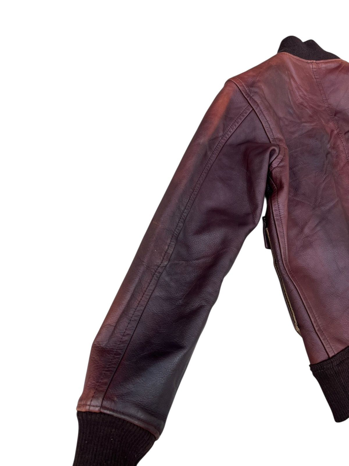 N.Hoolywood SAMPLE Only N.Hoolywood Japan Fade Patina Leather Jacket Size US S / EU 44-46 / 1 - 21 Thumbnail