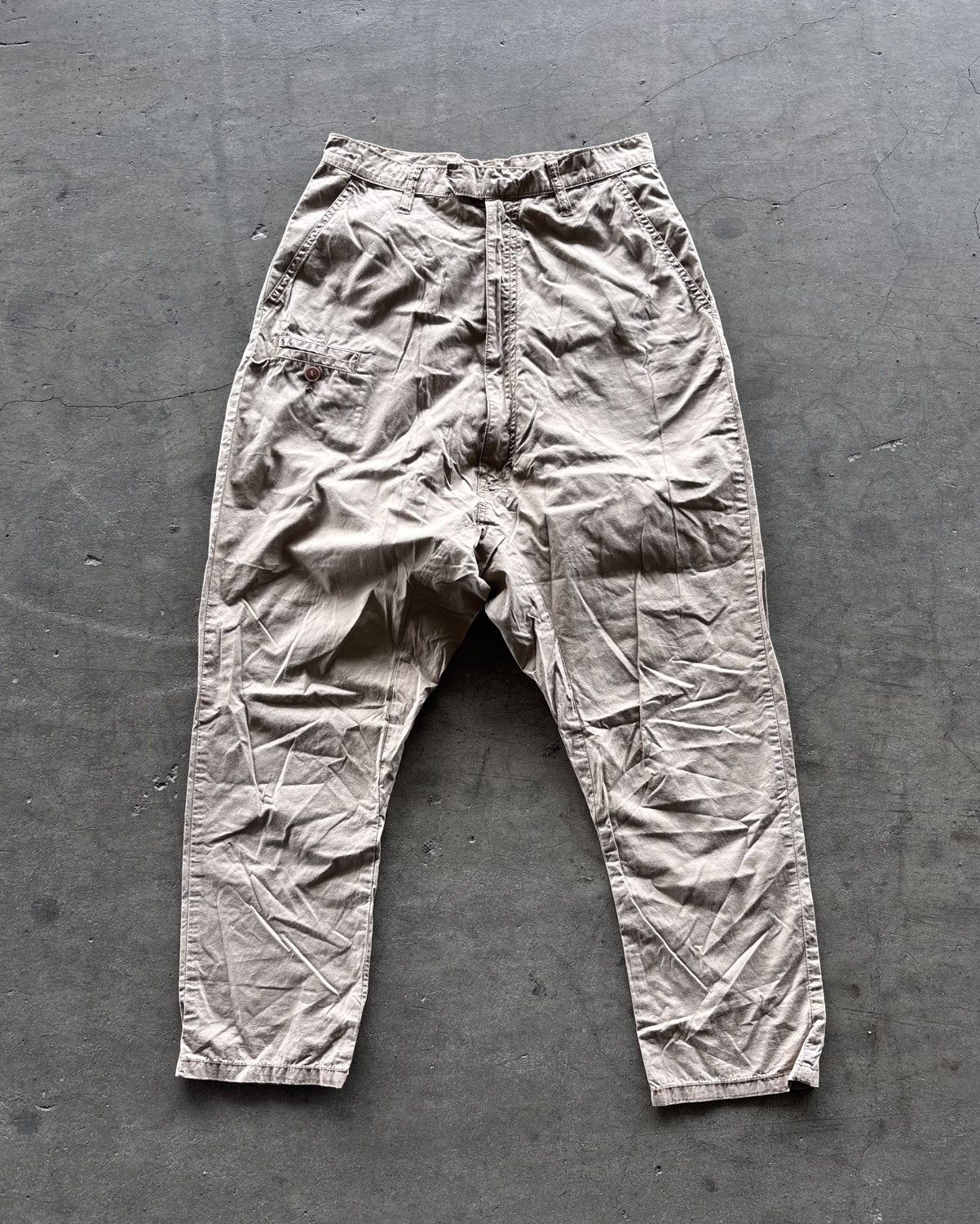 Issey Miyake Hangten Cargo Flared Denim Pants Size US 30 / EU 46 - 1 Thumbnail