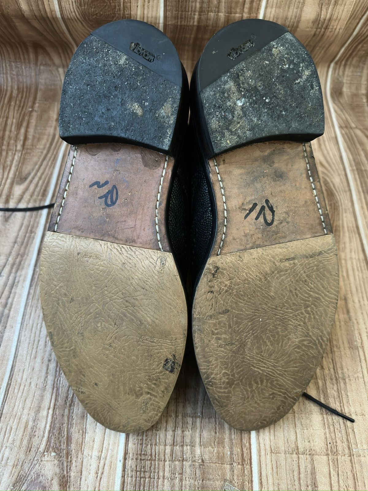 Thom Browne Thom Browne Pebble-Grain Leather Brogue Boots – Black Size US 8.5 / EU 41-42 - 17 Thumbnail