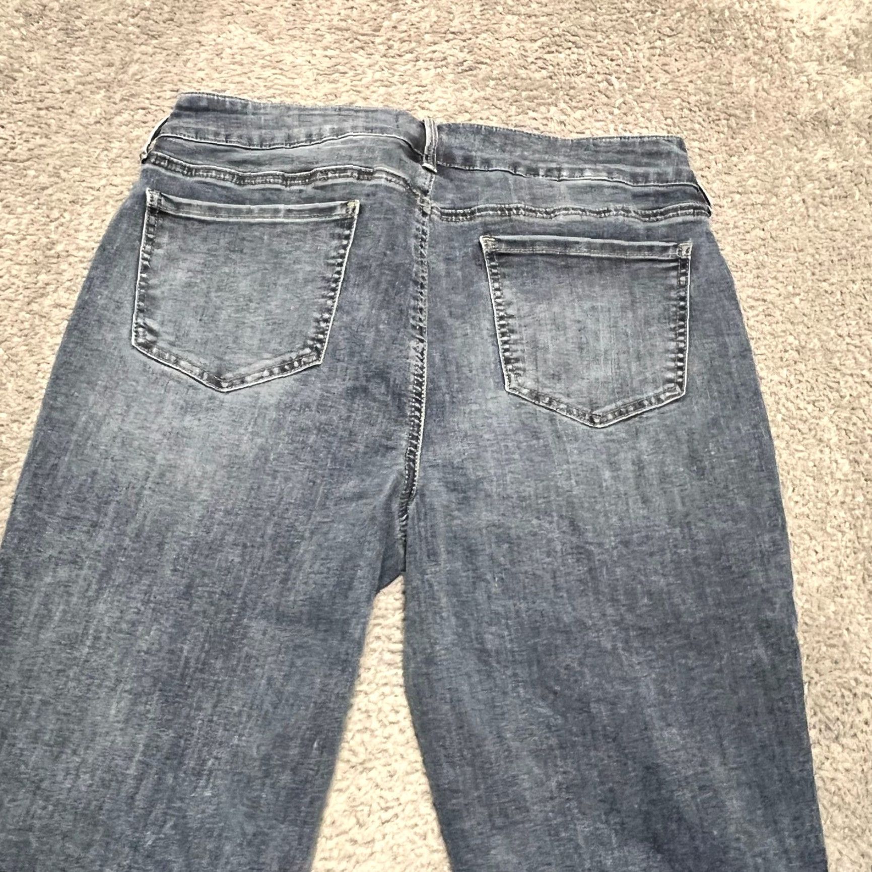 NYDJ NYDJ Jeans Womens 14 Tall Marilyn Straight High Rise Crop Blue 34x26 Tall Womens Jeans Size 36" / US 14 / IT 50 - 3 Thumbnail