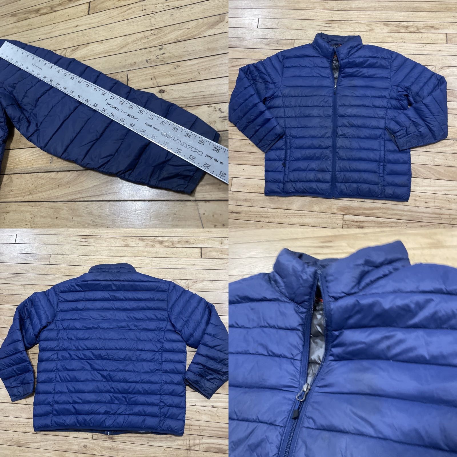 Vintage Hawke & Co Duck Down Puffer Jacket Men 2XL Blue Light Sports Performance Fade Jacket Size US XXL / EU 58 / 5 - 9 Thumbnail