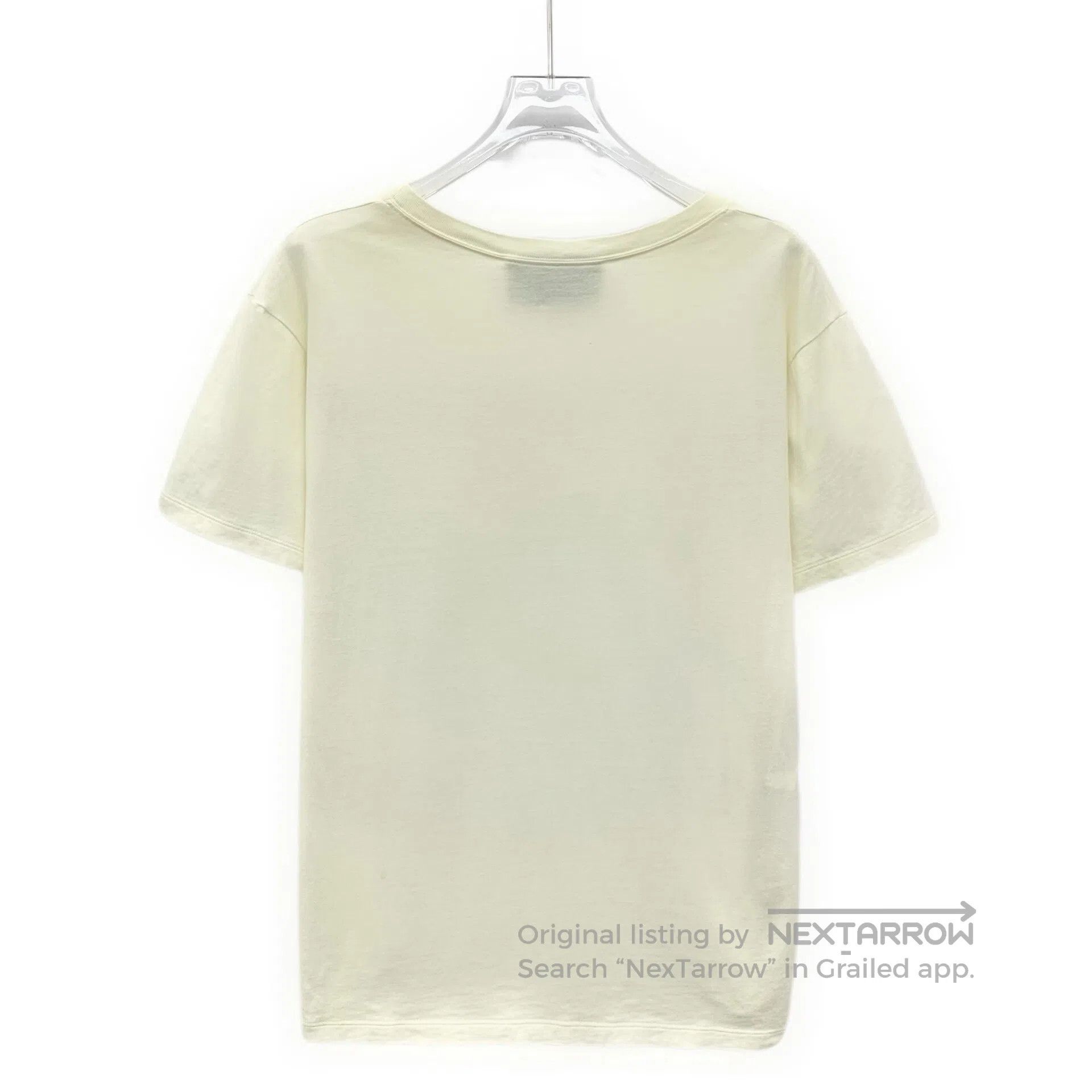 Gucci Guicci Beige tiger lettering print cotton round-neck short Size US XS / EU 42 / 0 - 2 Thumbnail
