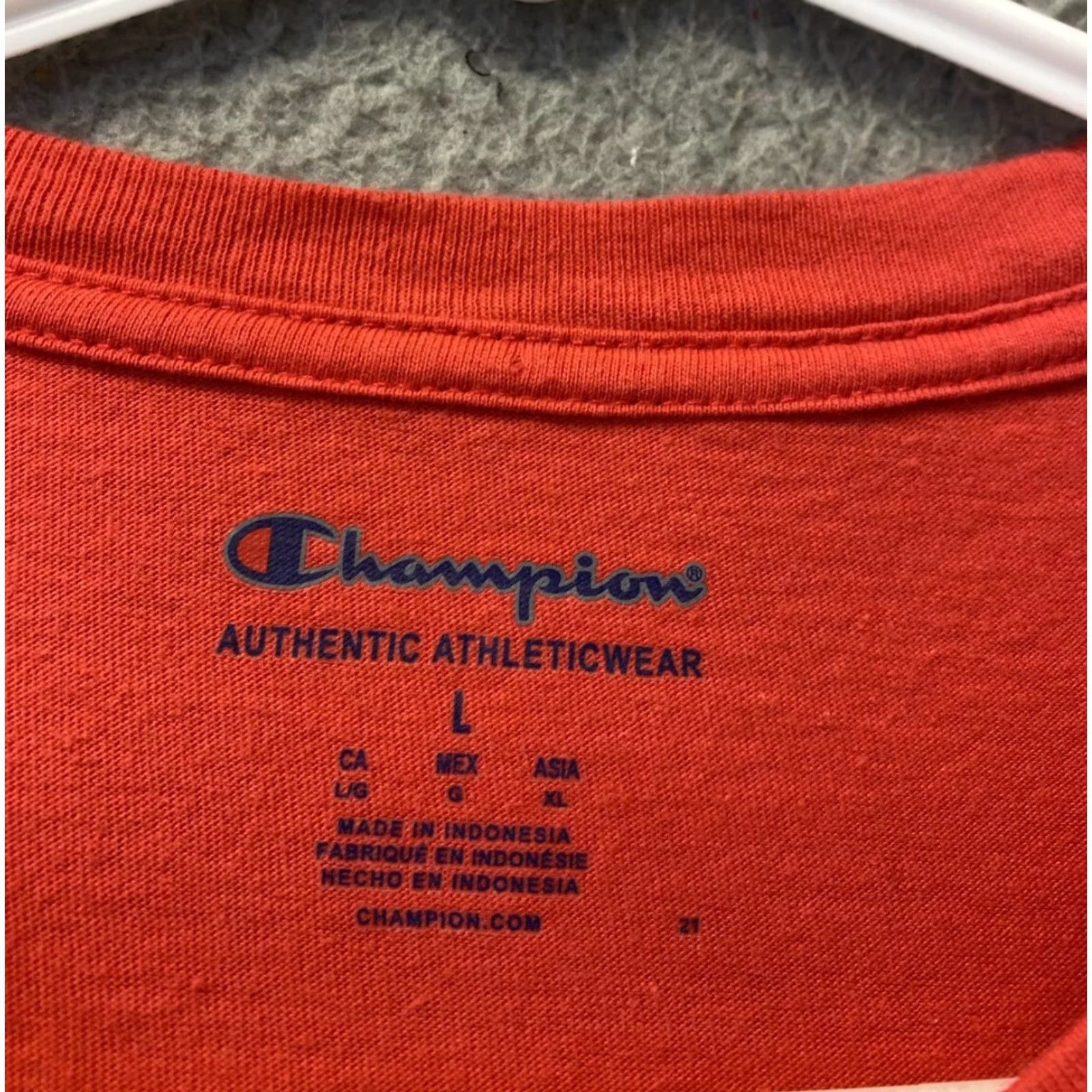 Champion Champion Men’s T Shirt L Deep Pink 116-23 / xx xx Size US L / EU 52-54 / 3 - 2 Thumbnail