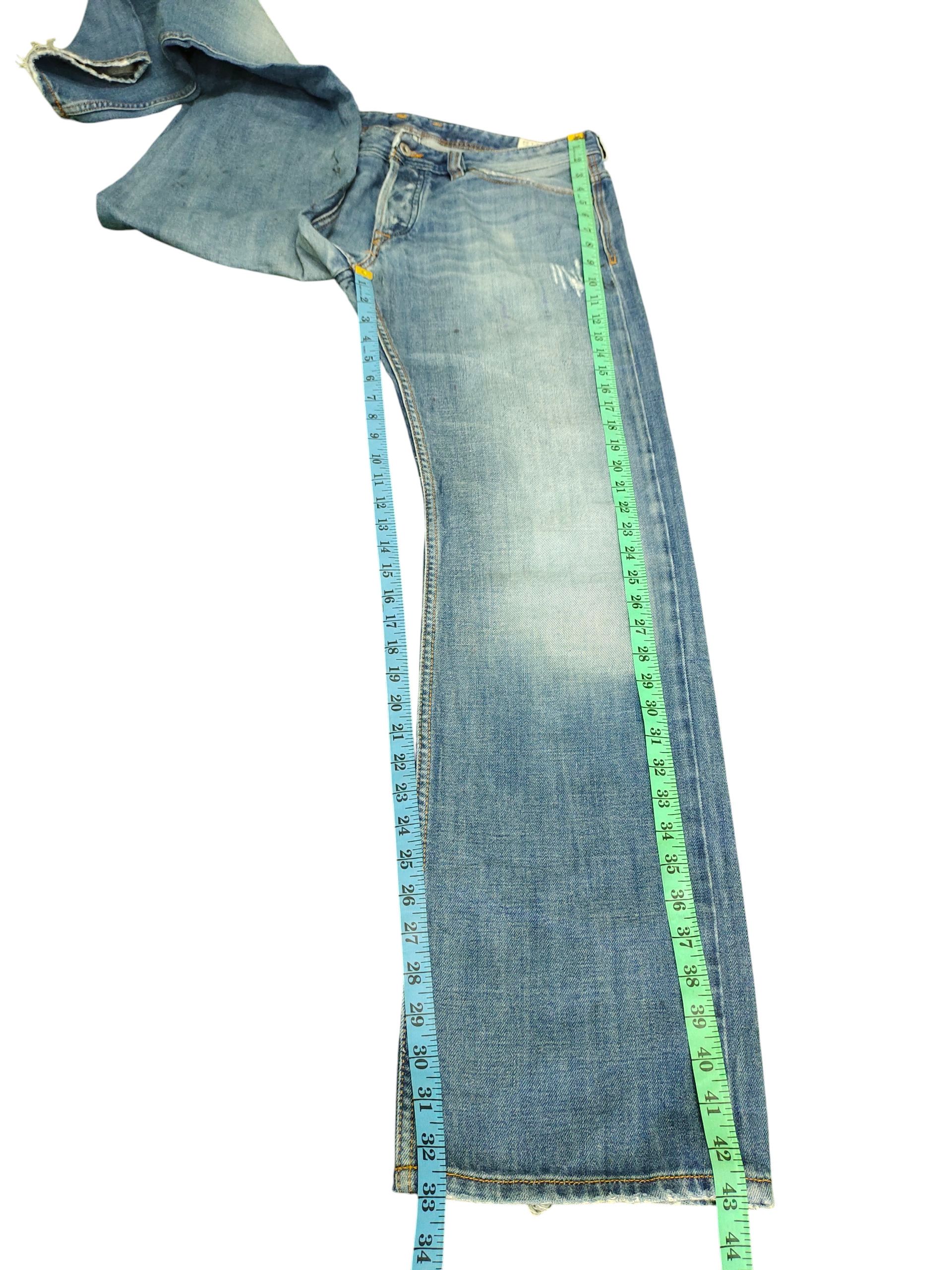 Diesel Vintage Y2k Diesel Viker Clawmark Distress Denim Jeans Size US 34 / EU 50 - 17 Thumbnail