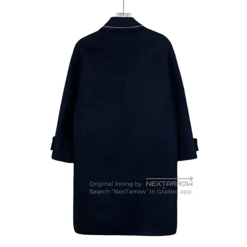 Prada Prada Black woollen lapel coat Size XXS / US 00 / IT 34 - 2 Thumbnail