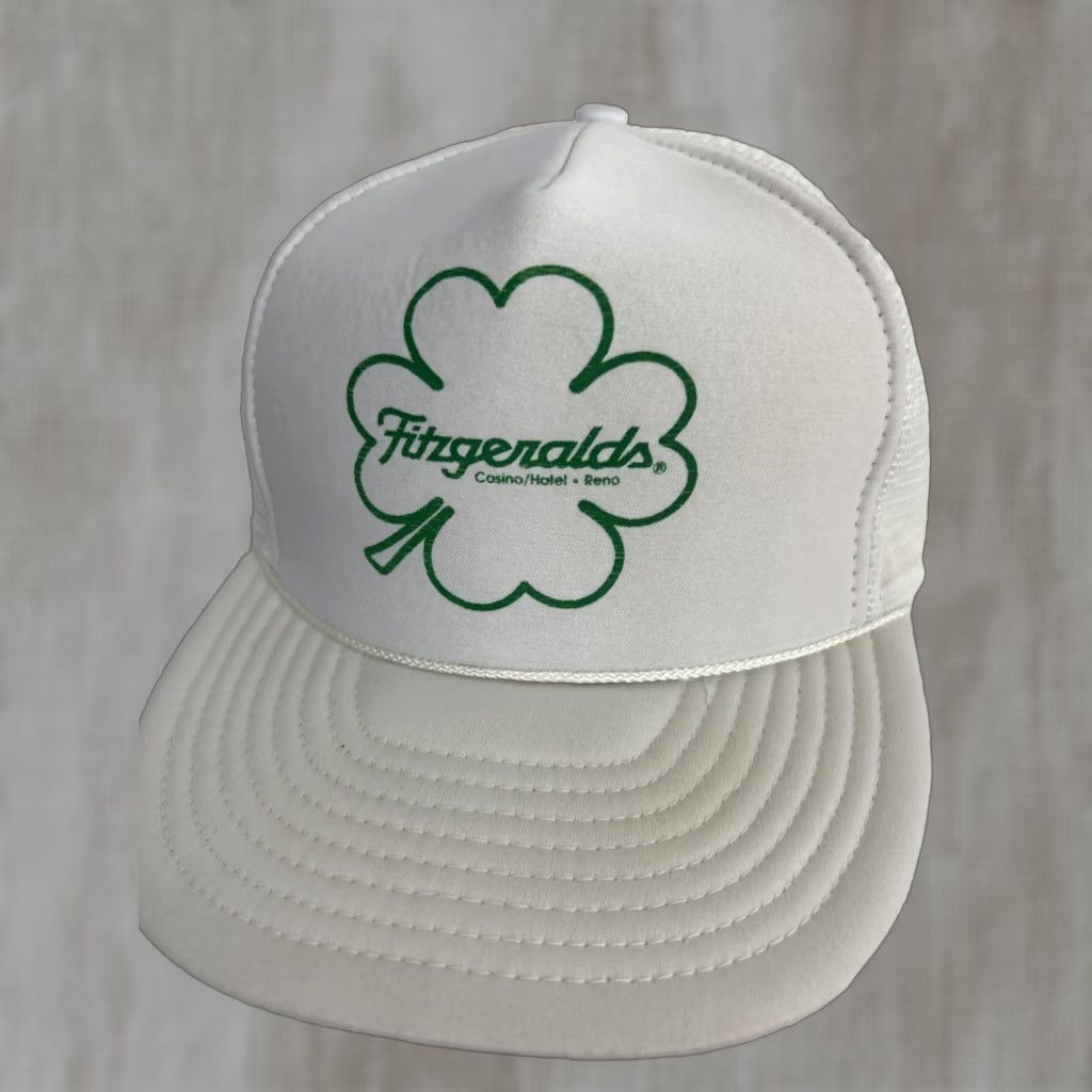 Vintage VINTAGE Fitzgeralds Casino Reno Trucker Hat Cobra Men One Size Green Adjustable Hat Size ONE SIZE - 1 Thumbnail