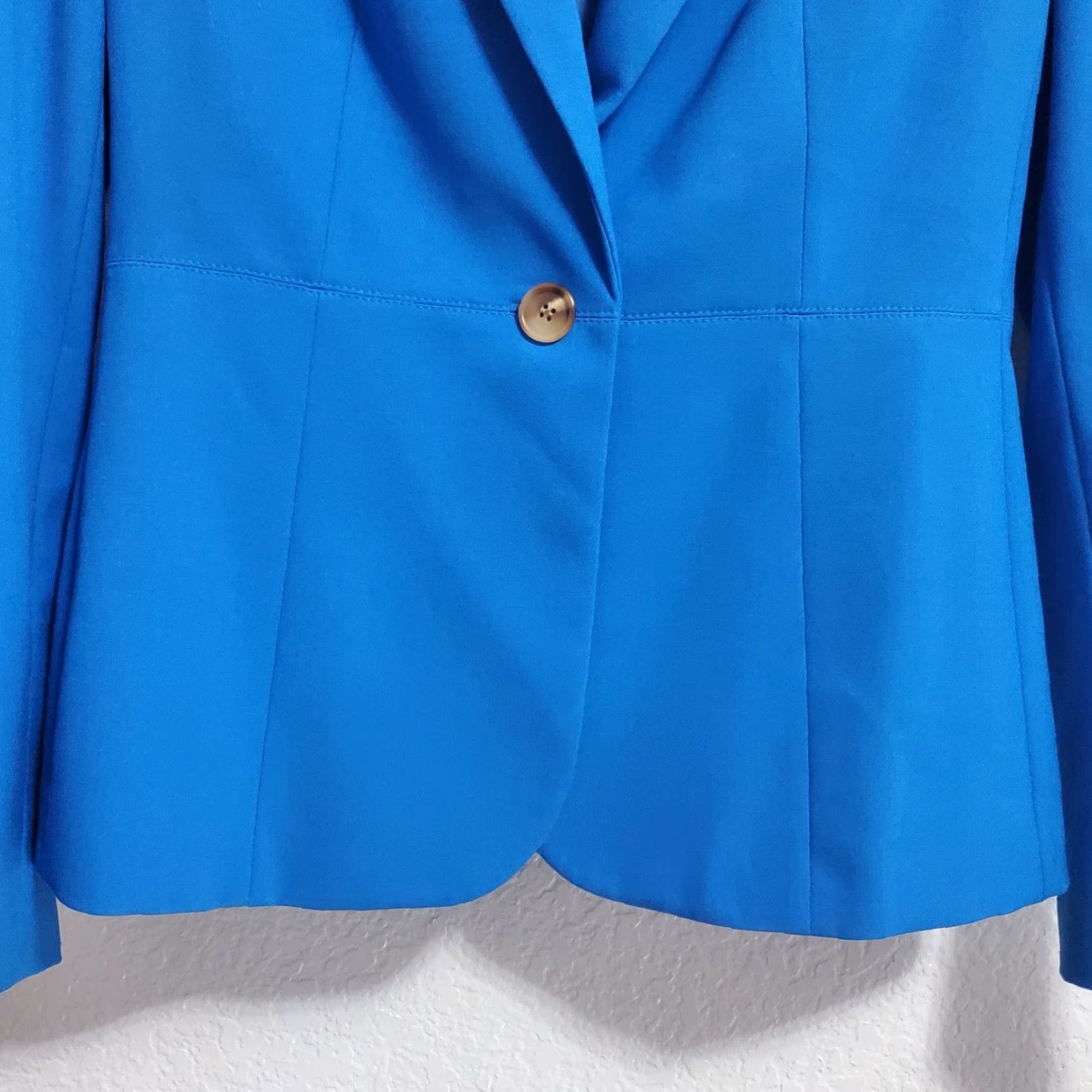 Jones New York VINTAGE Jones New York Stretch Blazer Womens 4 Blue Career Capri Lined Single Button Size S / US 4 / IT 40 - 6 Thumbnail