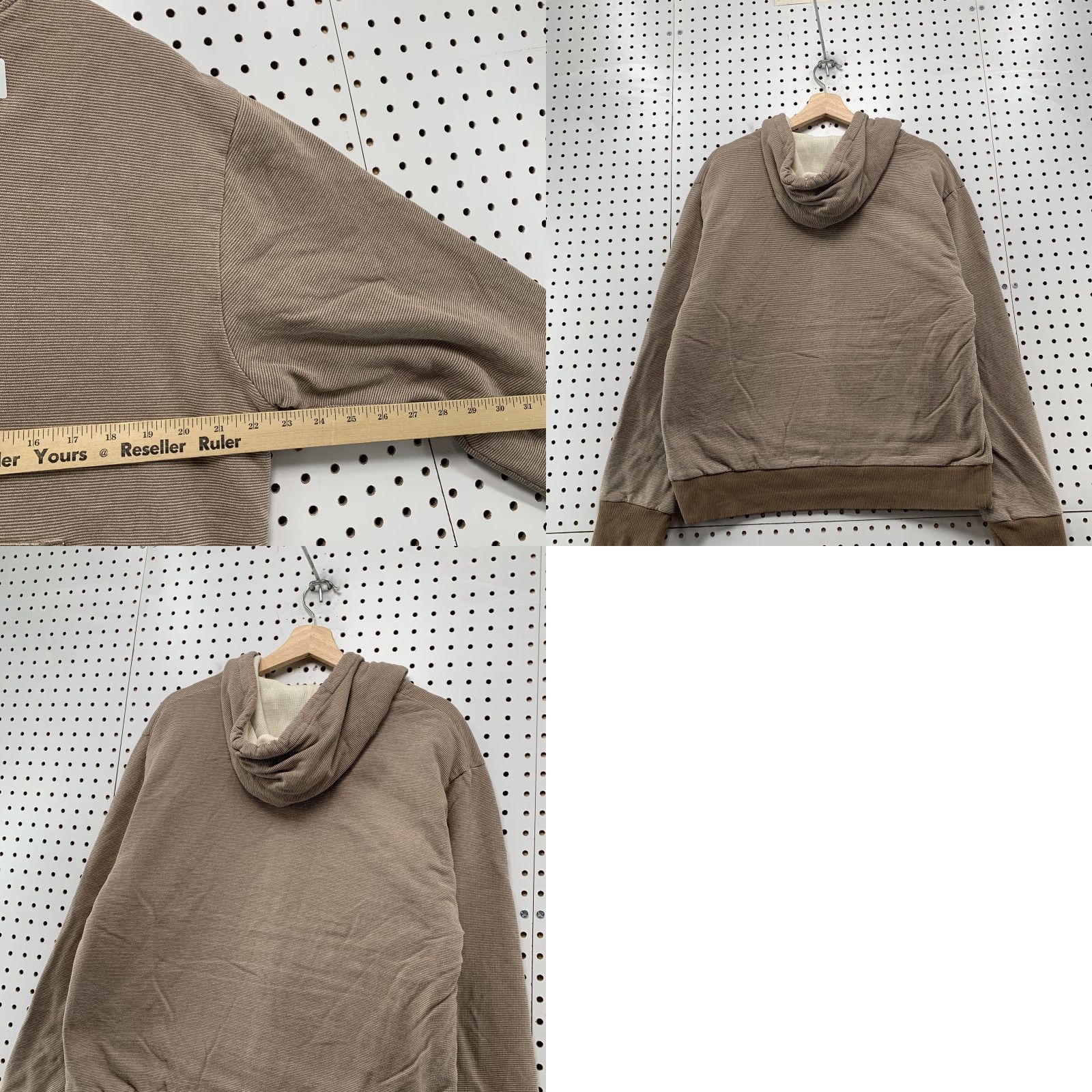 Old Navy Old Navy Hoodie Sweatshirt Mens Large Brown Thermal Lined Hooded Heavyweight Size US L / EU 52-54 / 3 - 9 Thumbnail