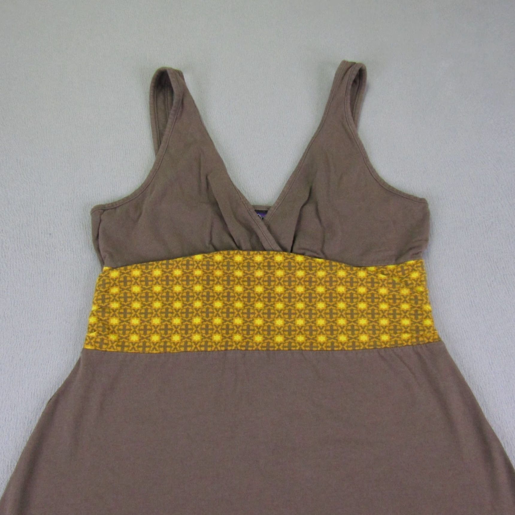 Patagonia Patagonia Dress Womens Medium Brown Gold Margot Sleeveless Tank Top Organic Sun Dress Casual Sundress A-Line Knit Size M / US 6-8 / IT 42-44 - 2 Thumbnail