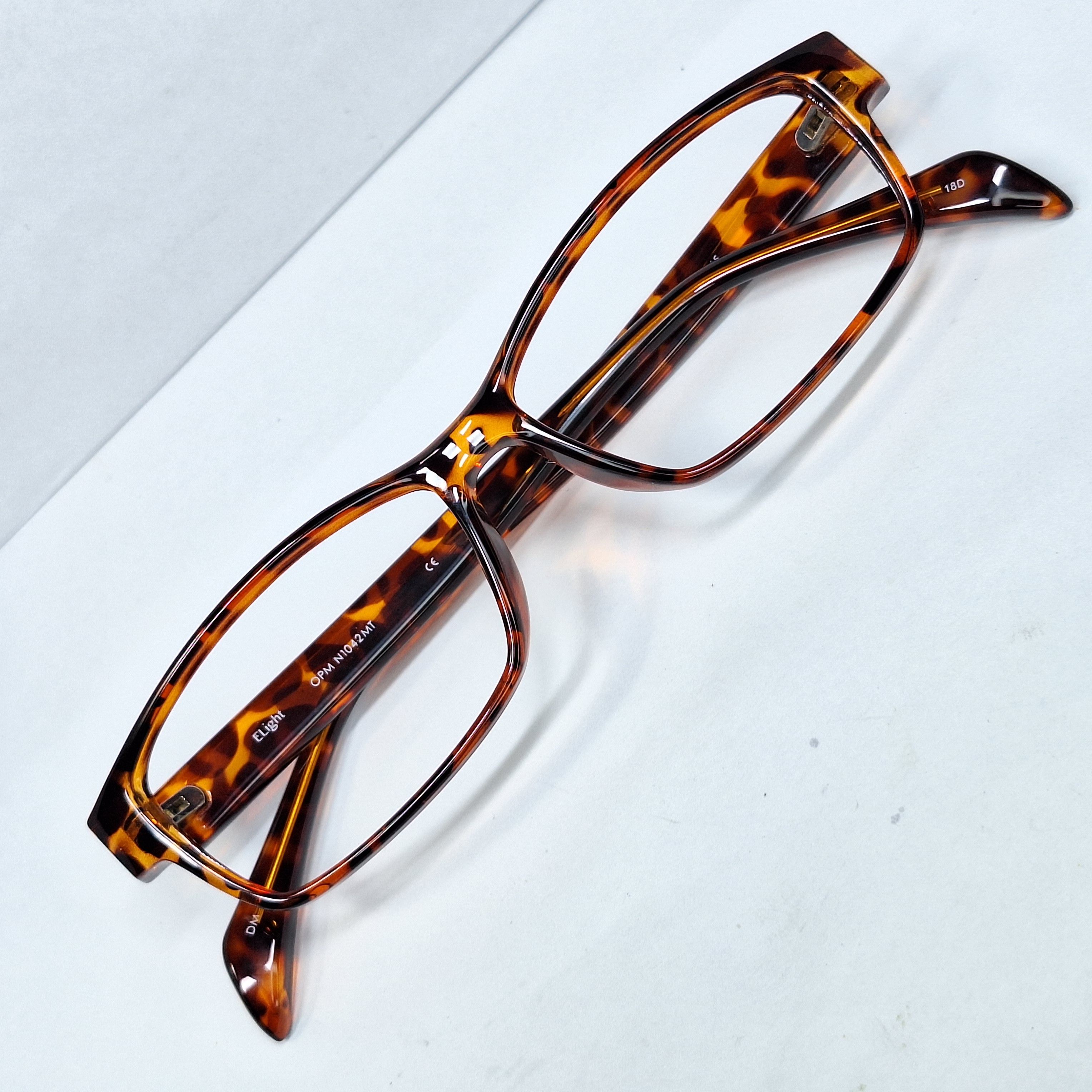 Vintage ELight OPM N1042MT Tortoise Square Glasses Frame Japan mint Size ONE SIZE - 1 Thumbnail